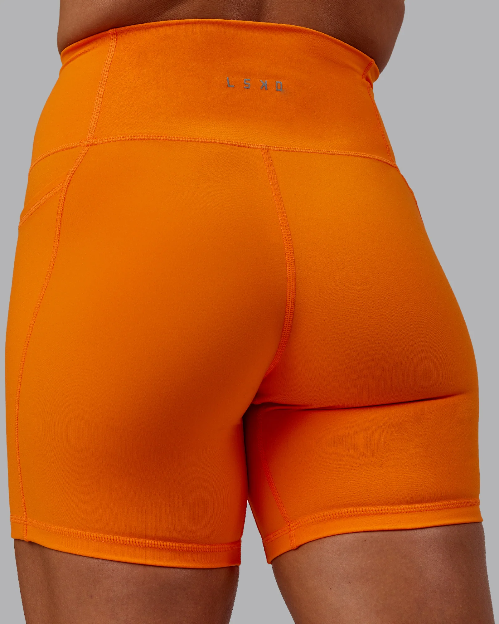 Fusion Ultra High-Rise 6" Short Pockets - Vibrant Orange
