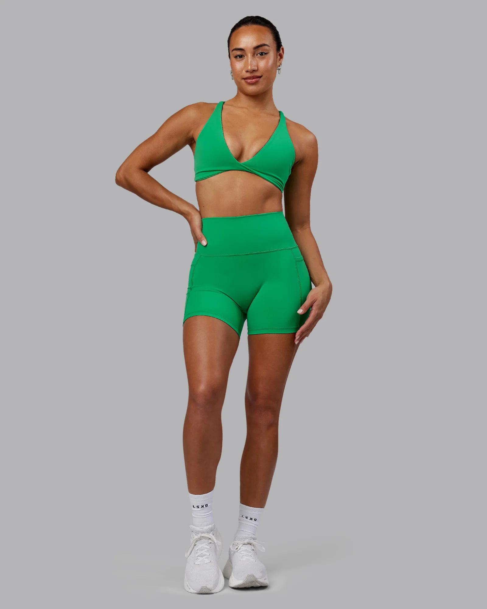 Fusion Ultra High-Rise 4" Short Pockets - Impact Green