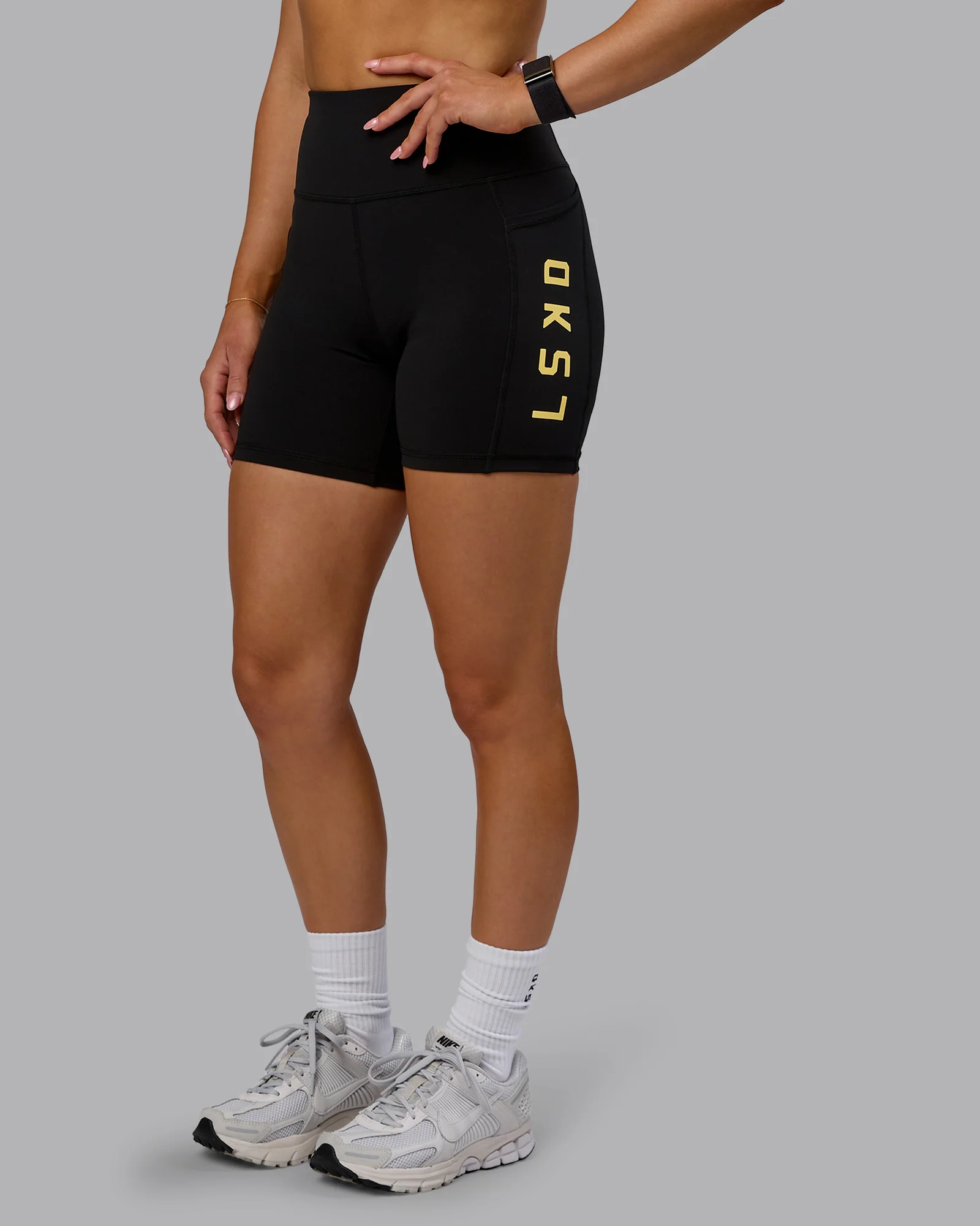 Rep Ultra High-Rise 6" Short Pockets - Black-Lemon