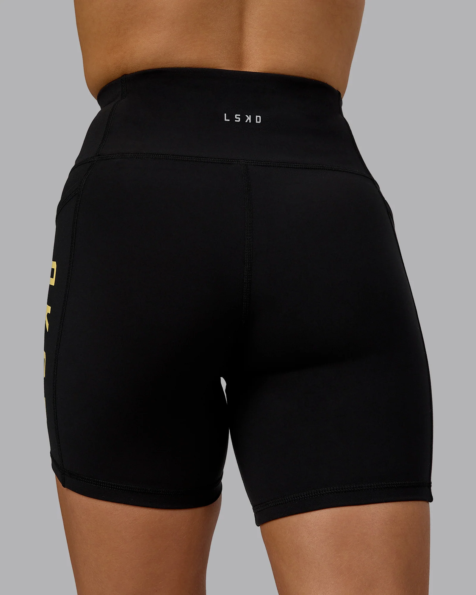 Rep Ultra High-Rise 6" Short Pockets - Black-Lemon