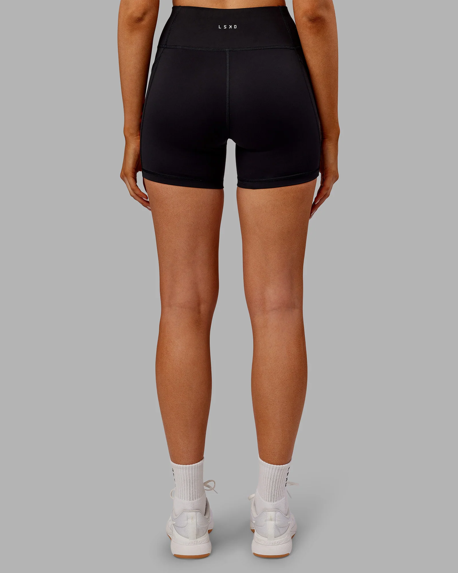 Rep Ultra High-Rise 4" Short Pockets - Black-Ultra Orange 4 Rep Ultra High-Rise 4" Short Pockets - Black-Ultra Orange