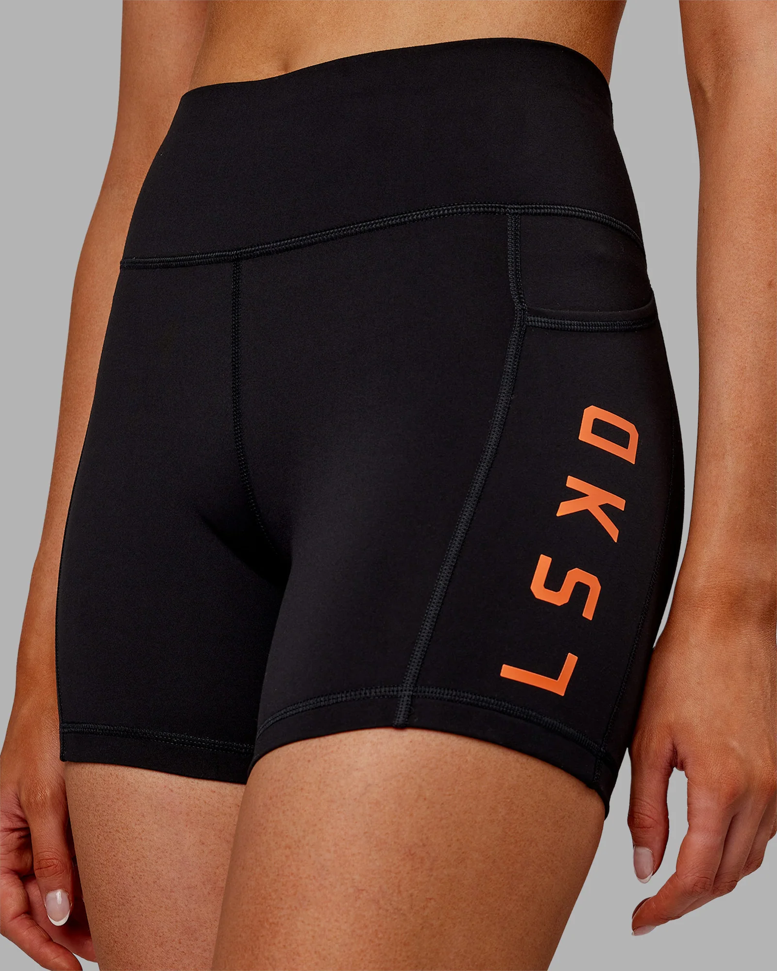 Rep Ultra High-Rise 4" Short Pockets - Black-Ultra Orange 7 Rep Ultra High-Rise 4" Short Pockets - Black-Ultra Orange