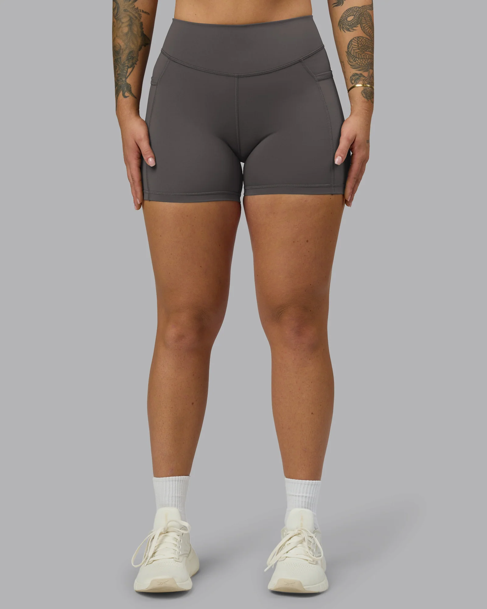 Elite High-Rise 4" Short Pockets - Dark Storm