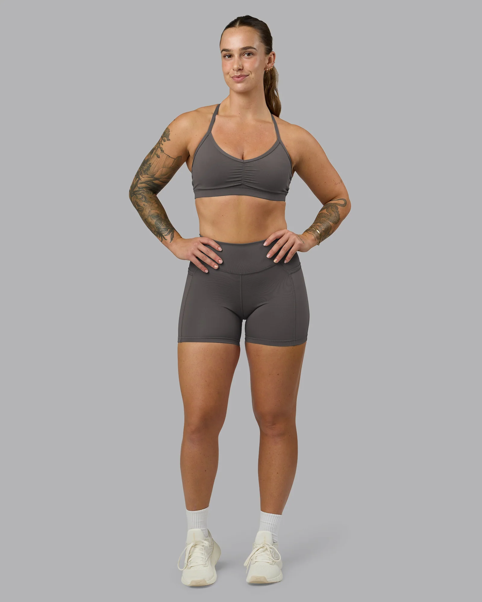 Elite High-Rise 4" Short Pockets - Dark Storm