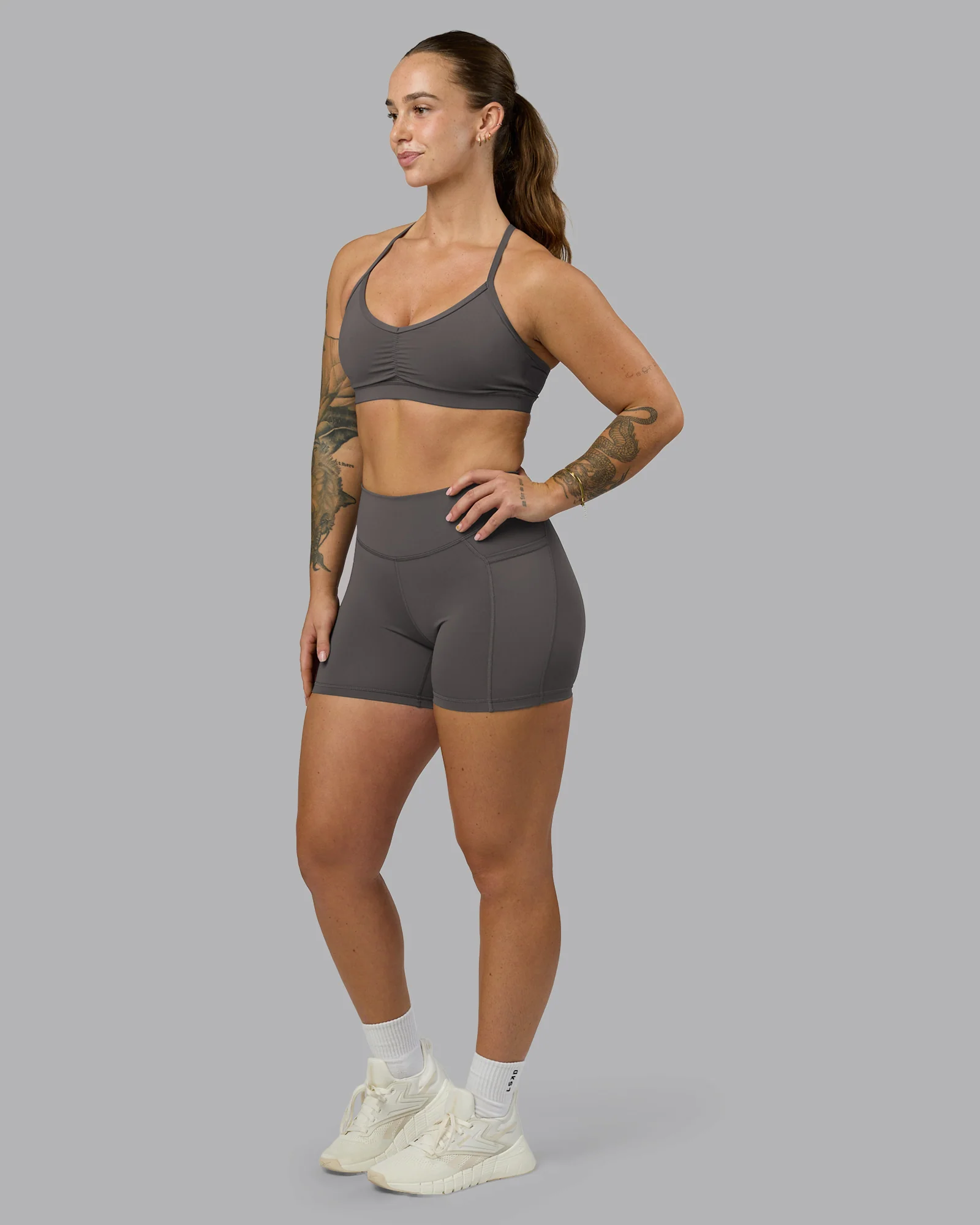 Elite High-Rise 4" Short Pockets - Dark Storm
