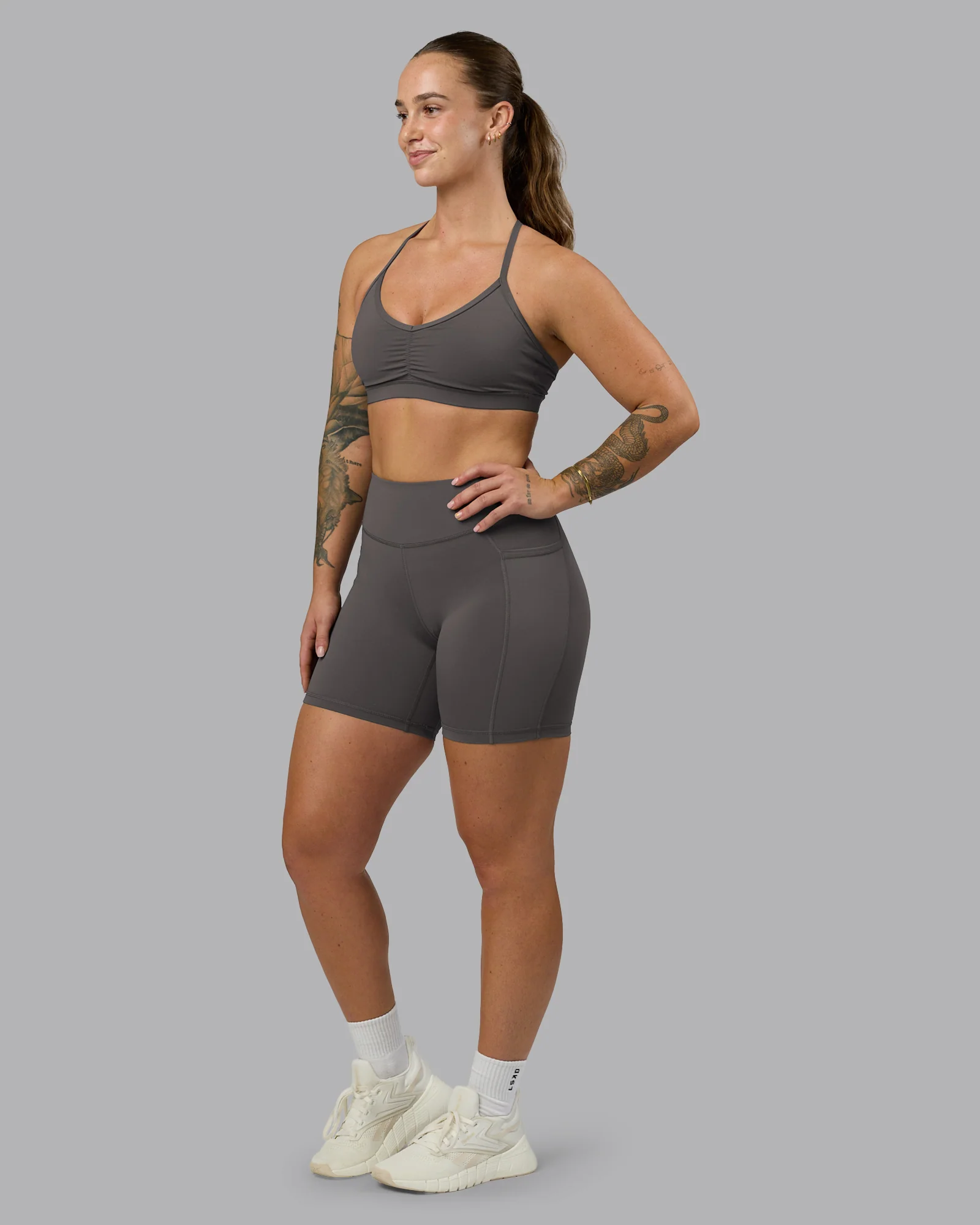 Elite High-Rise 6" Short Pockets - Dark Storm