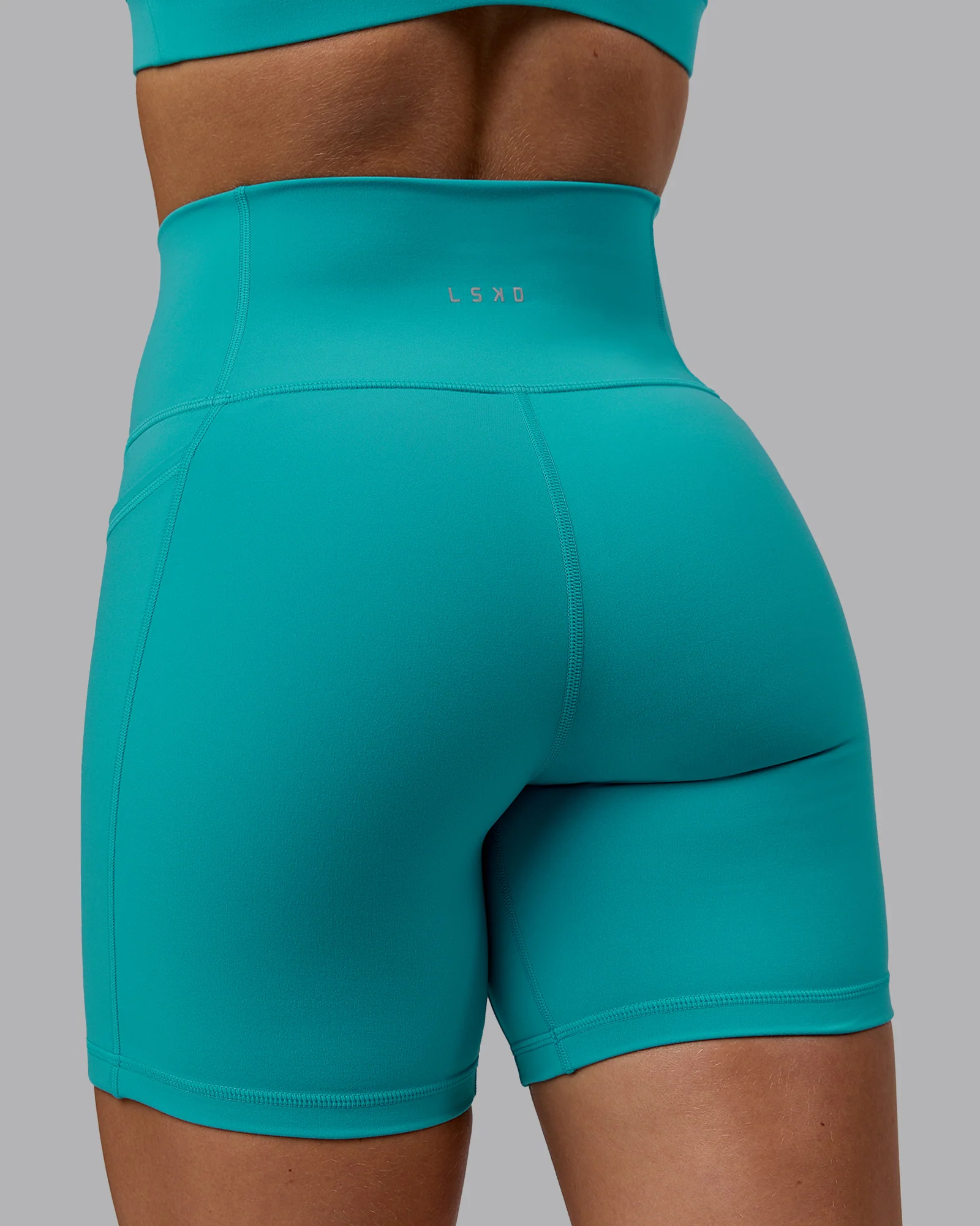 Fusion Ultra High-Rise 6" Short Pockets - Uplift Blue