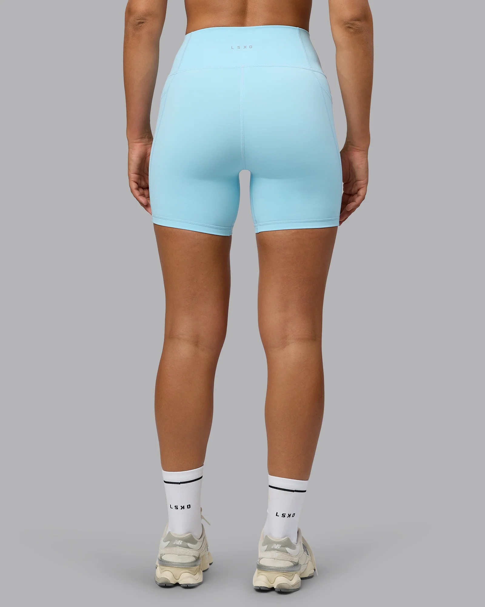 Fusion Ultra High-Rise 6" Short Pockets - Crystal Blue