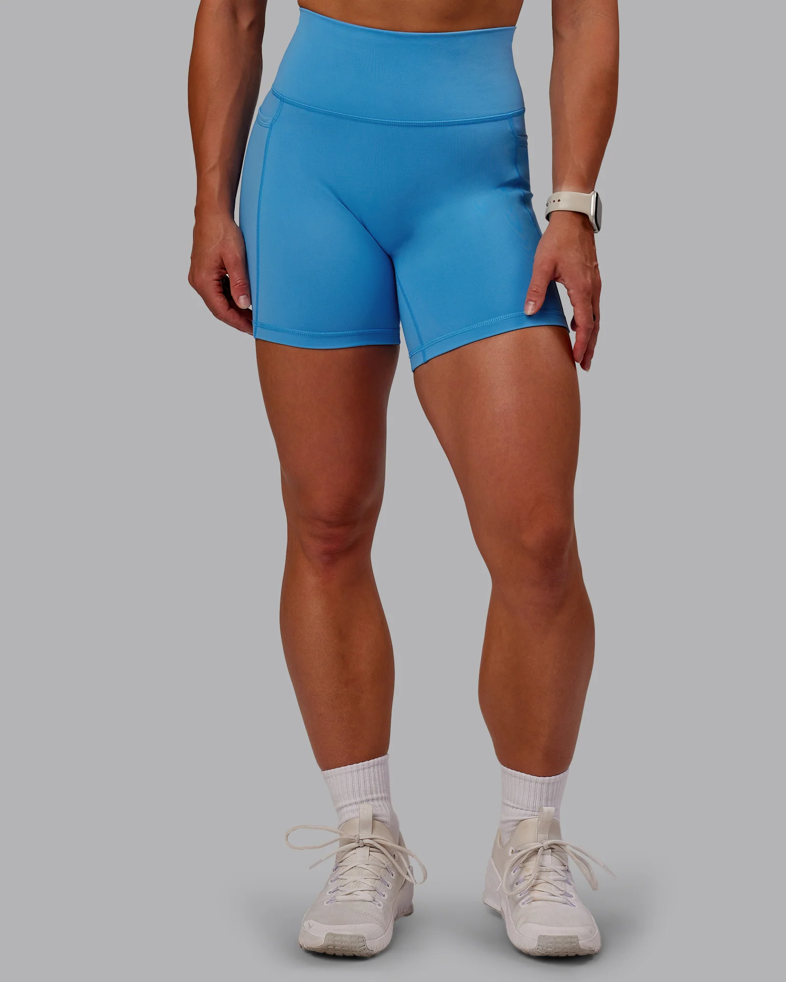 Fusion Ultra High-Rise 6" Short Pockets - Azure Blue 8 Fusion Ultra High-Rise 6" Short Pockets - Azure Blue