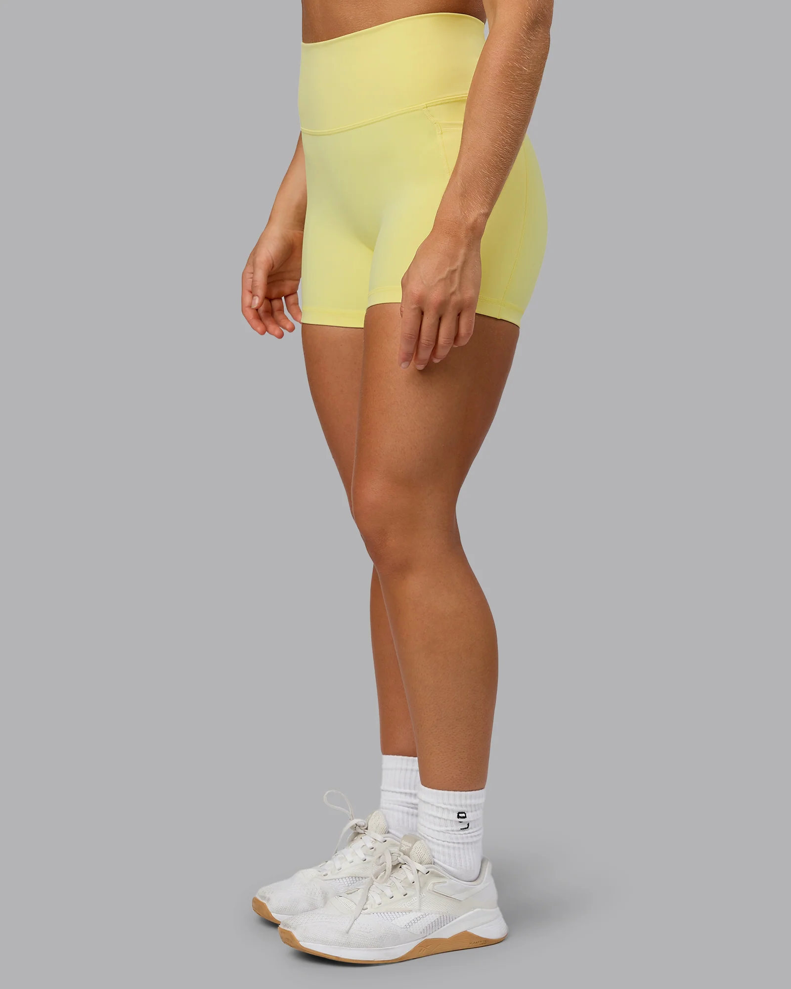 Fusion Ultra High-Rise 4" Short Pockets - Lemon Fizz 6 Fusion Ultra High-Rise 4" Short Pockets - Lemon Fizz
