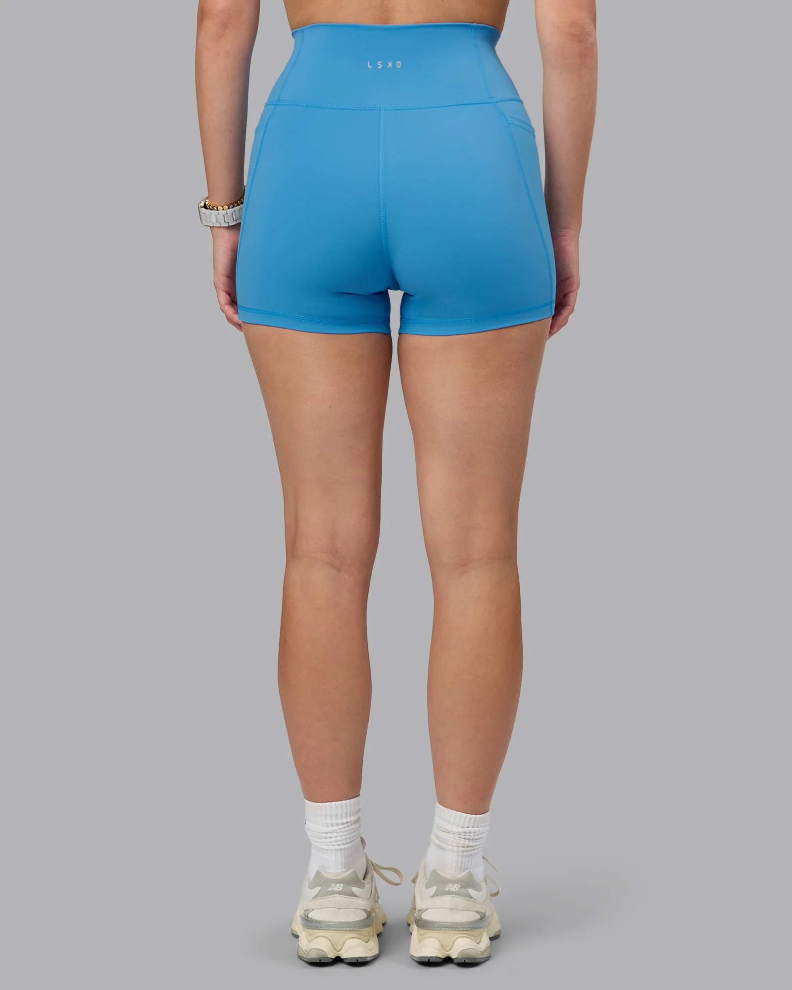 Fusion Ultra High-Rise 4" Short Pockets - Azure Blue