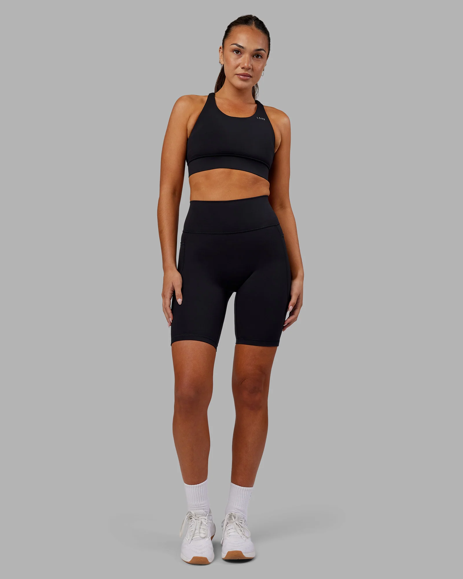 Fusion Ultra High-Rise 9" Short Pockets - Black 1 Fusion Ultra High-Rise 9" Short Pockets - Black