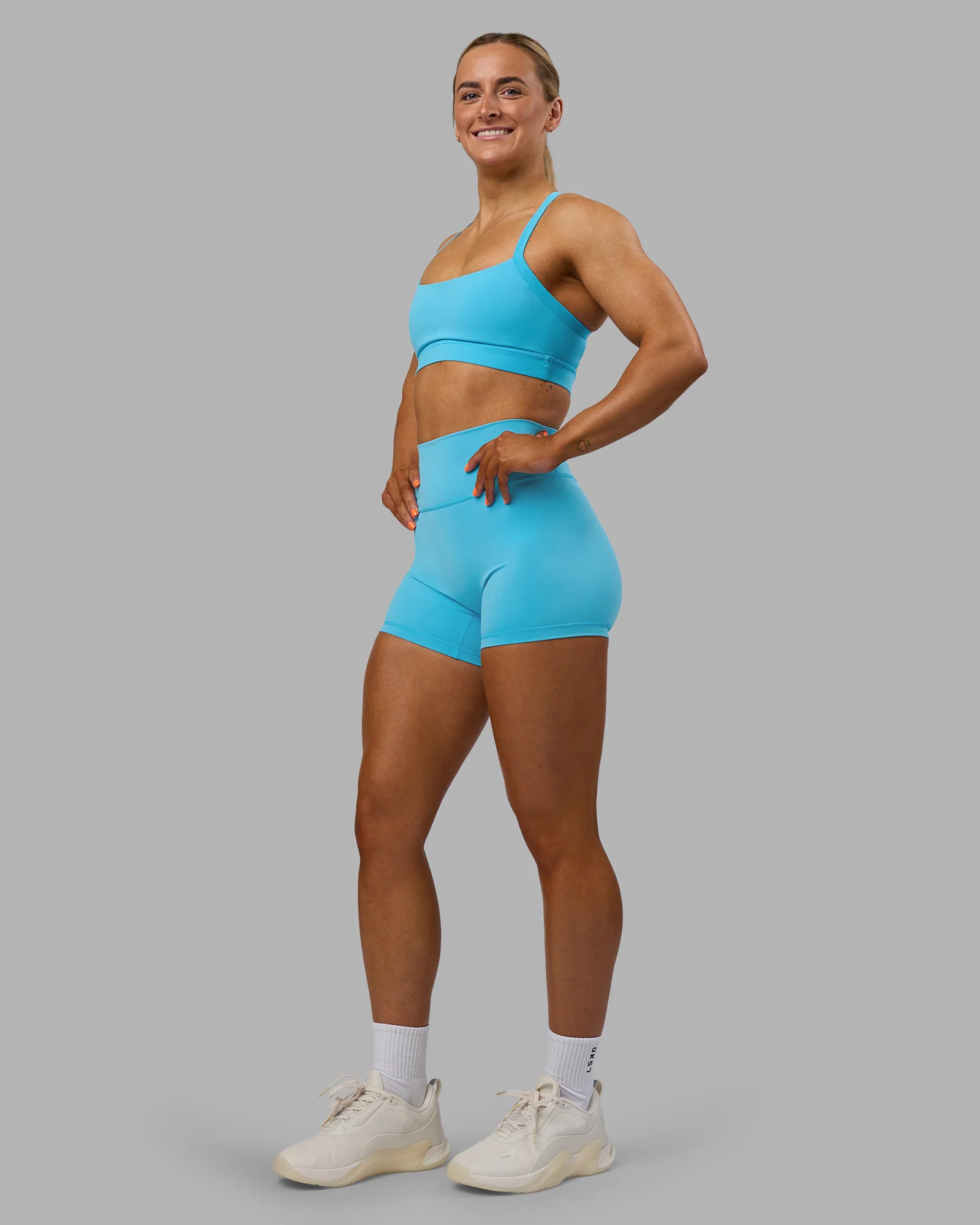 Fusion Ultra High-Rise 4" Short - Blue Atoll