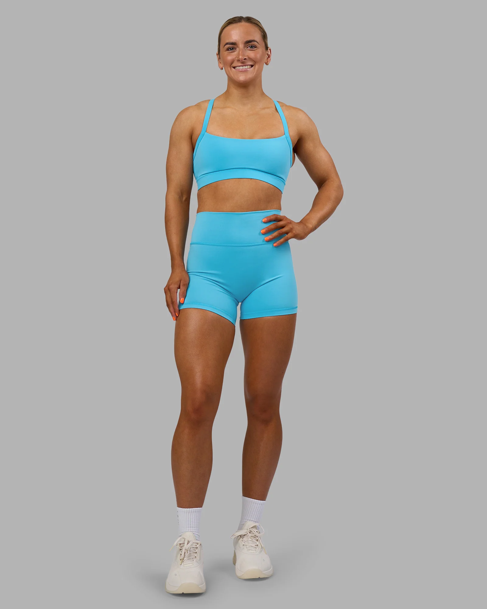 Fusion Ultra High-Rise 4" Short - Blue Atoll