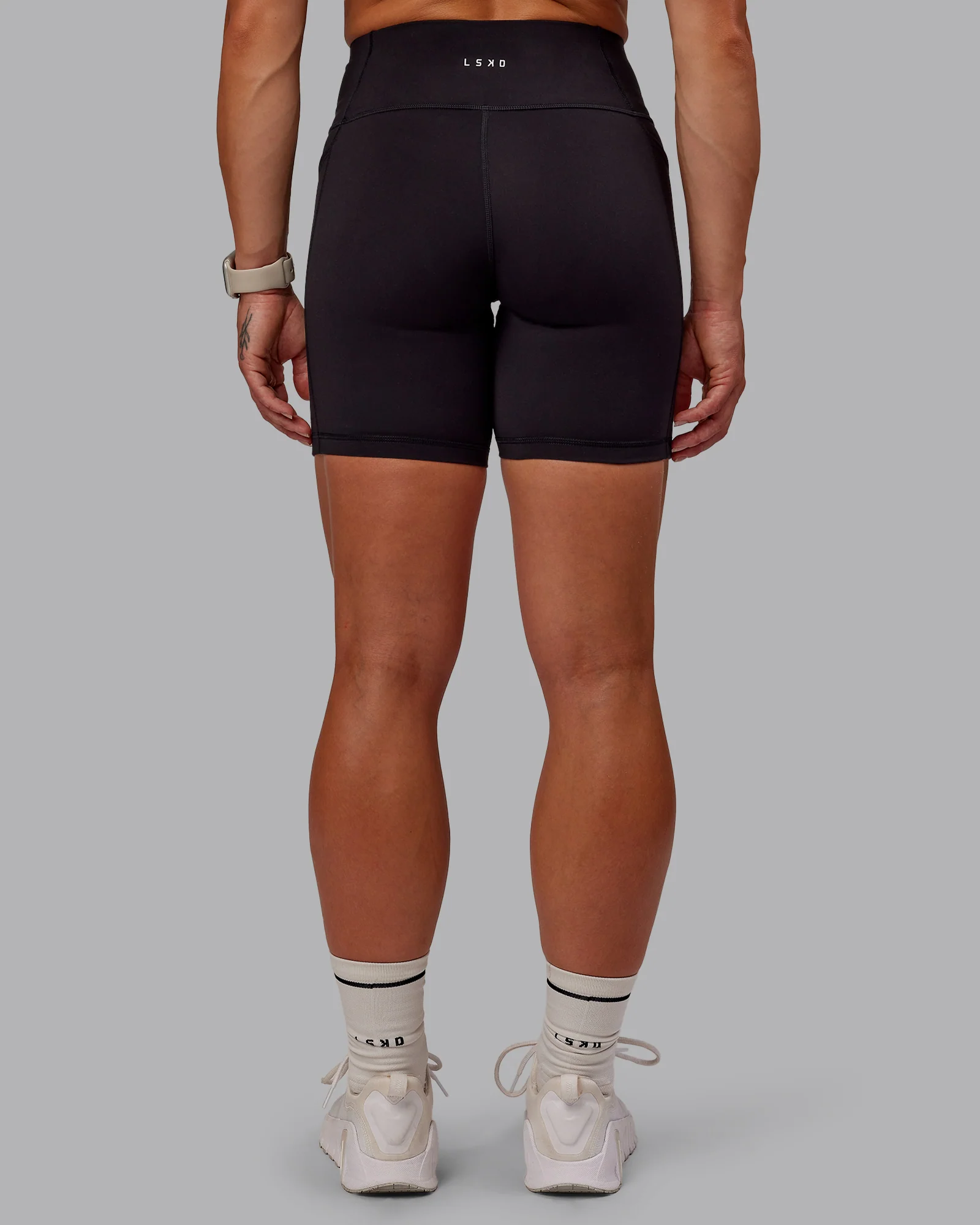 Rep Ultra High-Rise 6" Short Pockets - Black-Surreal Green 4 Rep Ultra High-Rise 6" Short Pockets - Black-Surreal Green