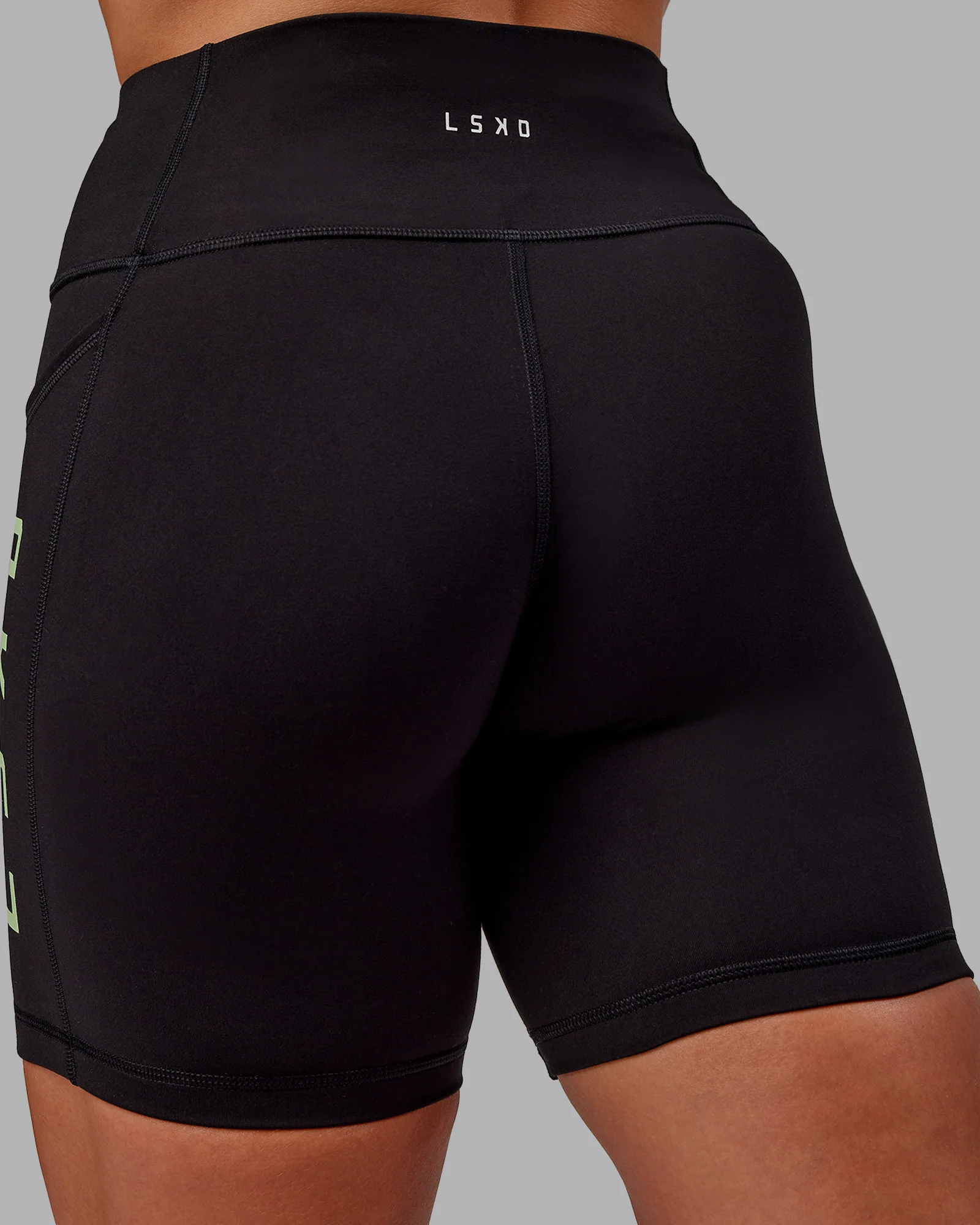 Rep Ultra High-Rise 6" Short Pockets - Black-Surreal Green 8 Rep Ultra High-Rise 6" Short Pockets - Black-Surreal Green