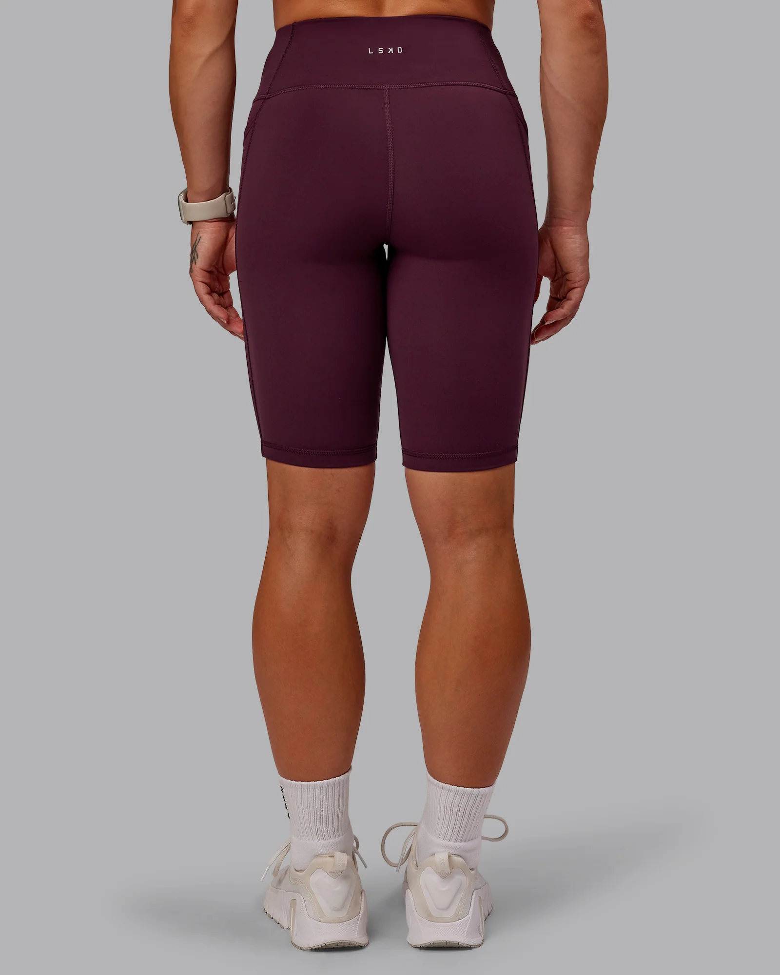 Rep Ultra High-Rise 9" Short Pockets - Cherry Lacquer-Marshmallow
