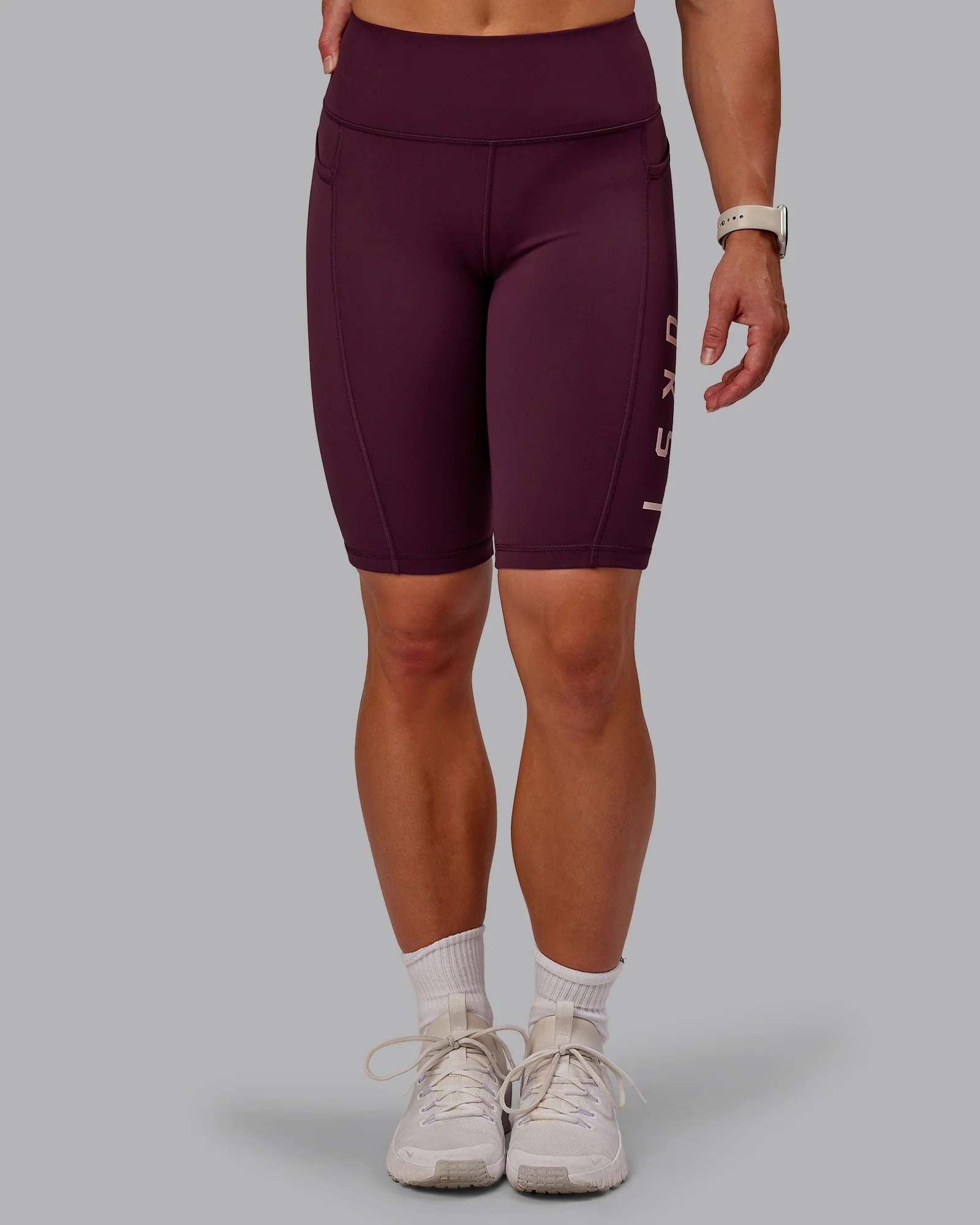 Rep Ultra High-Rise 9" Short Pockets - Cherry Lacquer-Marshmallow