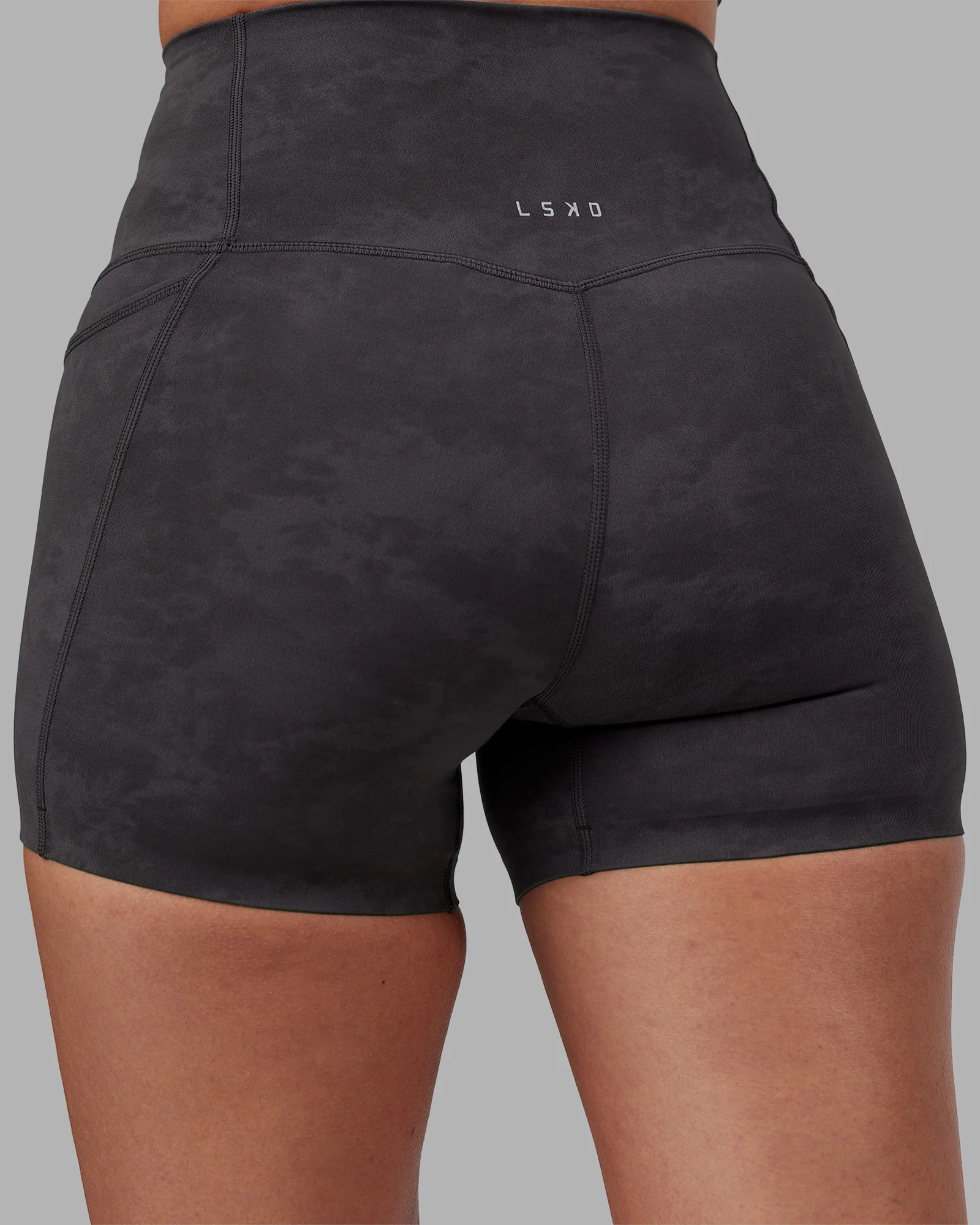 Elixir Ultra High-Rise 4" Short Pockets - Dark Storm Wash 10 Elixir Ultra High-Rise 4" Short Pockets - Dark Storm Wash