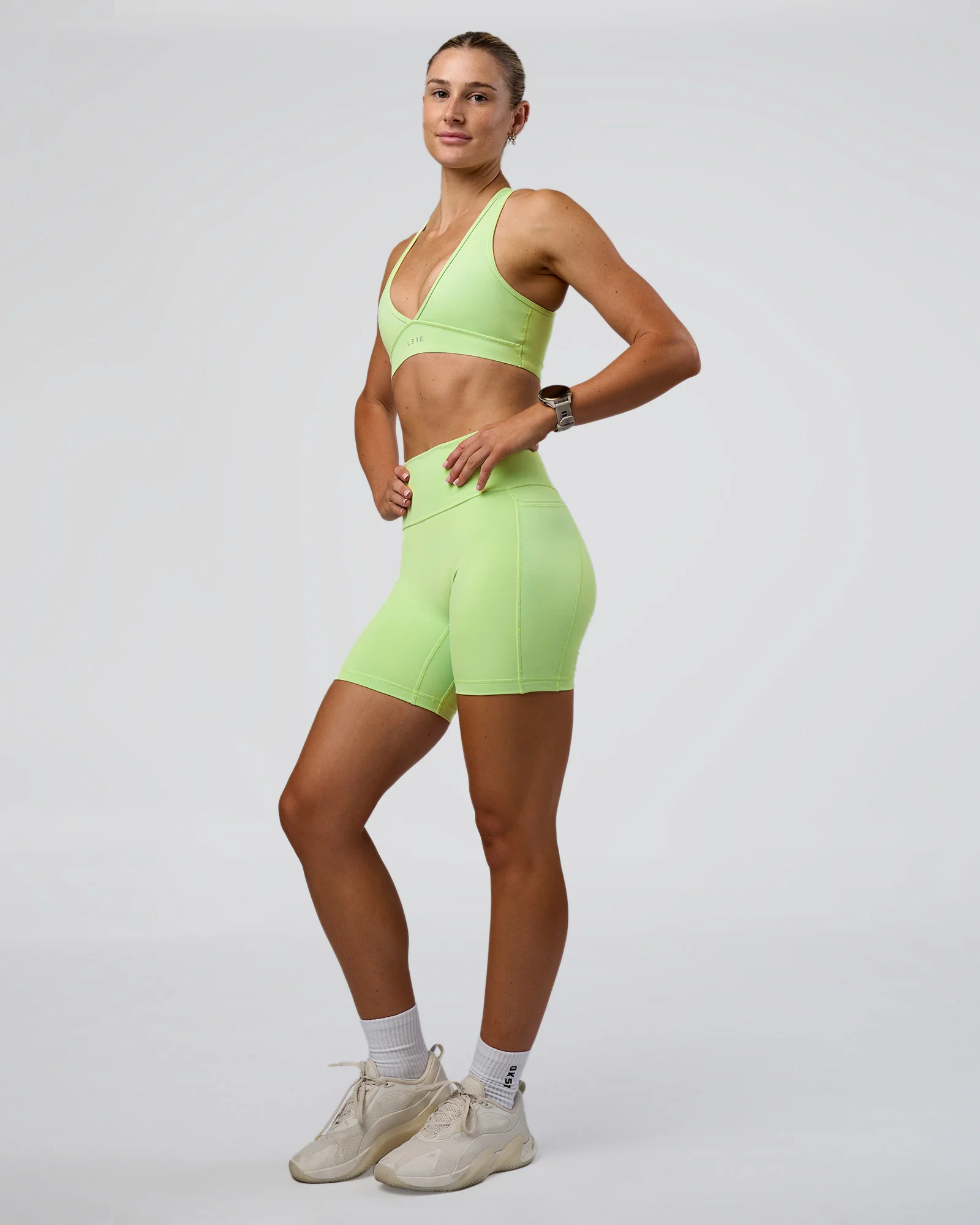 Fusion Ultra High-Rise 6" Short Pockets - Solar Lime