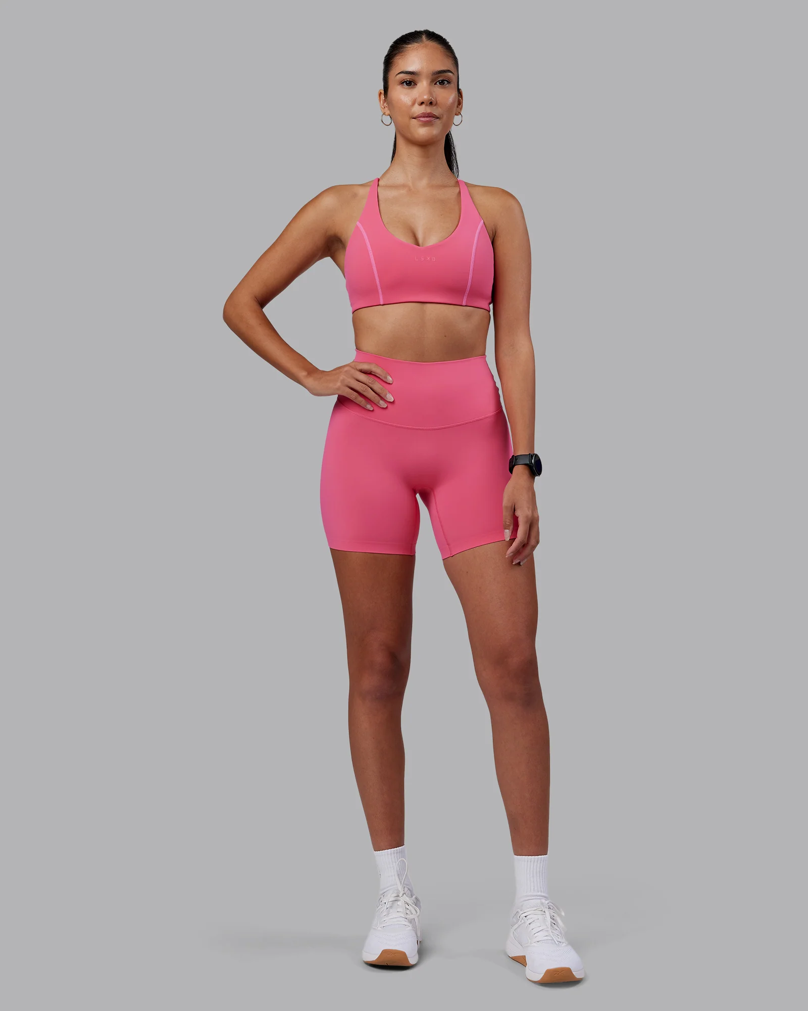 Elixir High-Rise 6" Short - Hot Pink