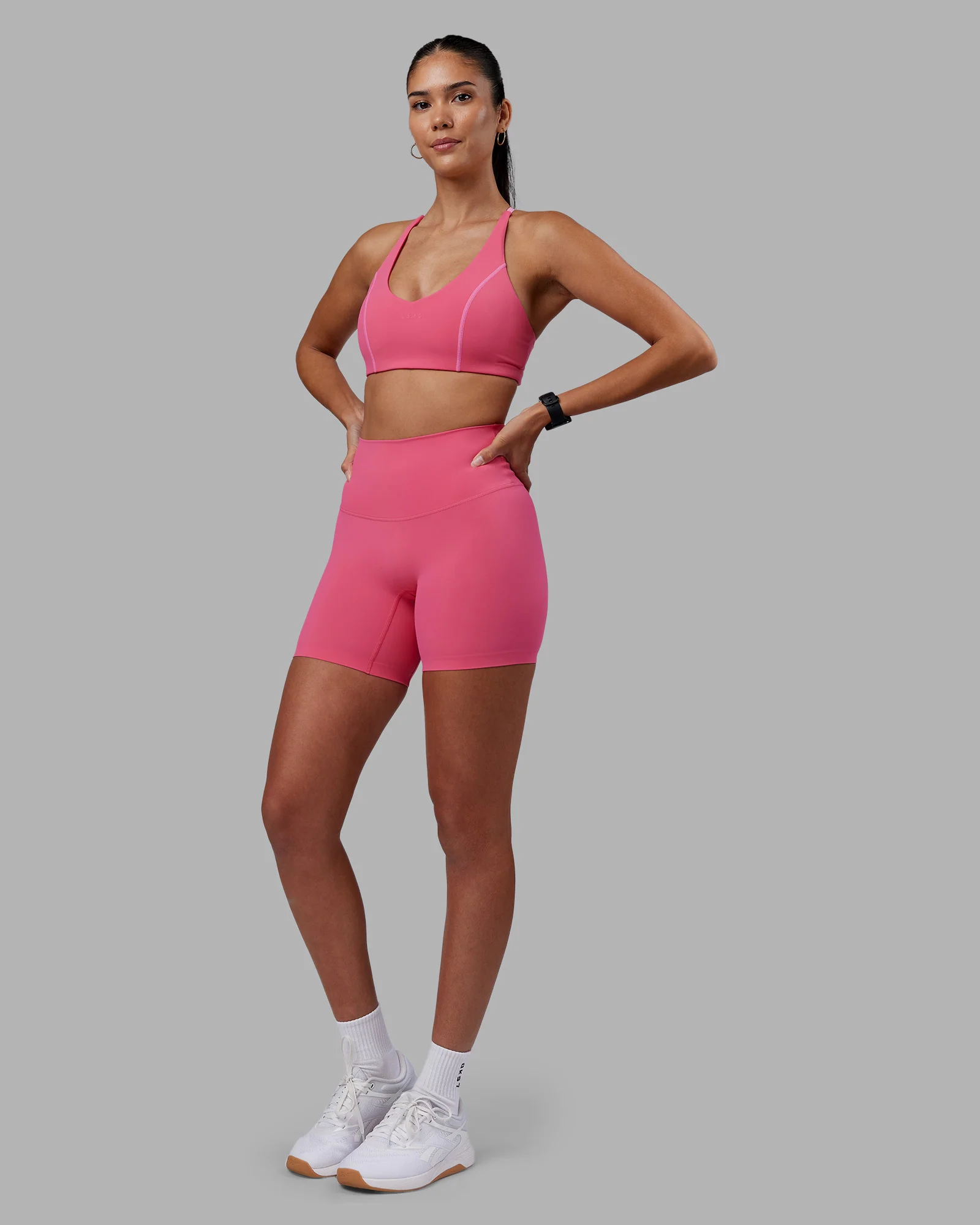 Elixir High-Rise 6" Short - Hot Pink