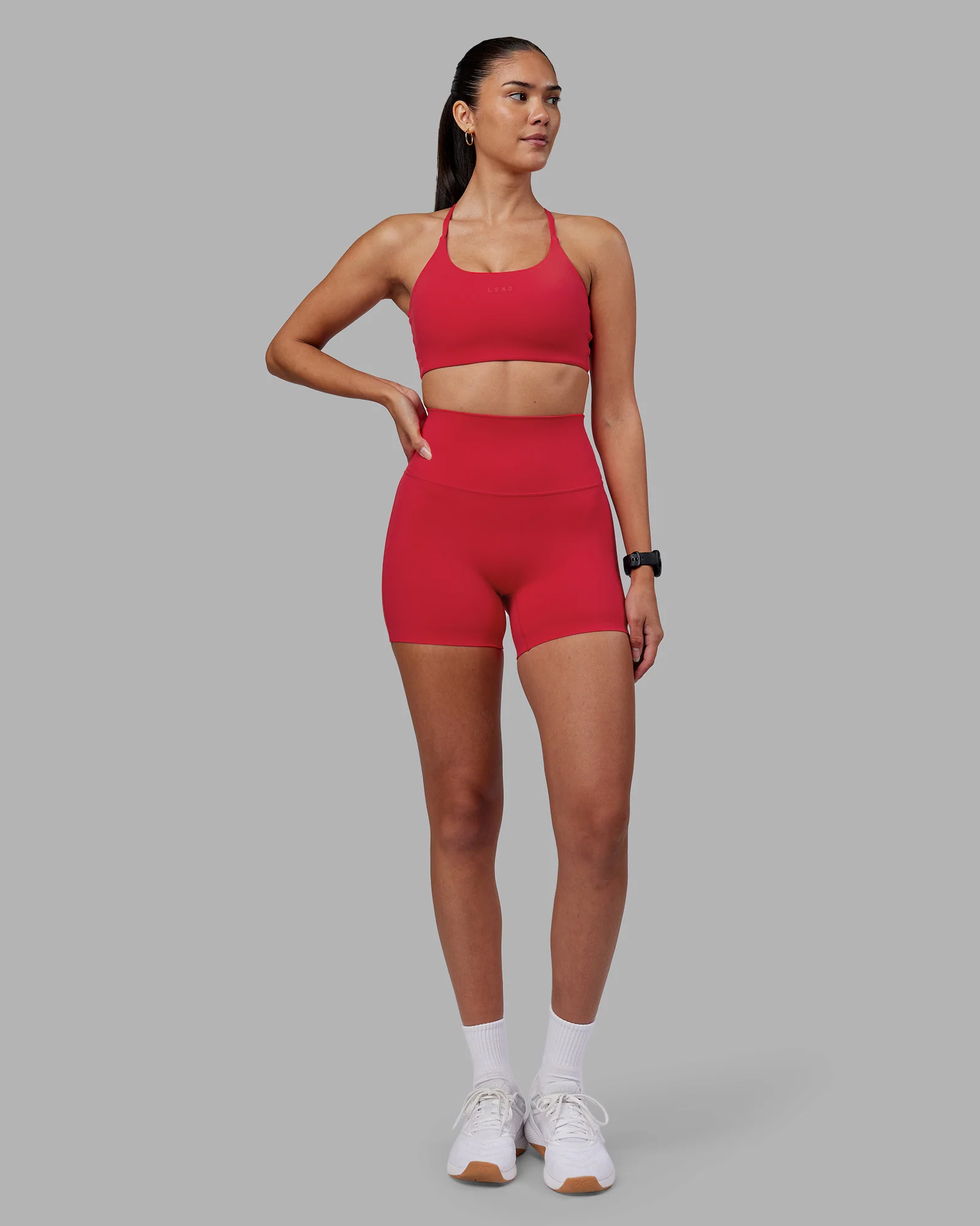 Elixir Ultra High-Rise 4" Short - Scarlet 5 Elixir Ultra High-Rise 4" Short - Scarlet