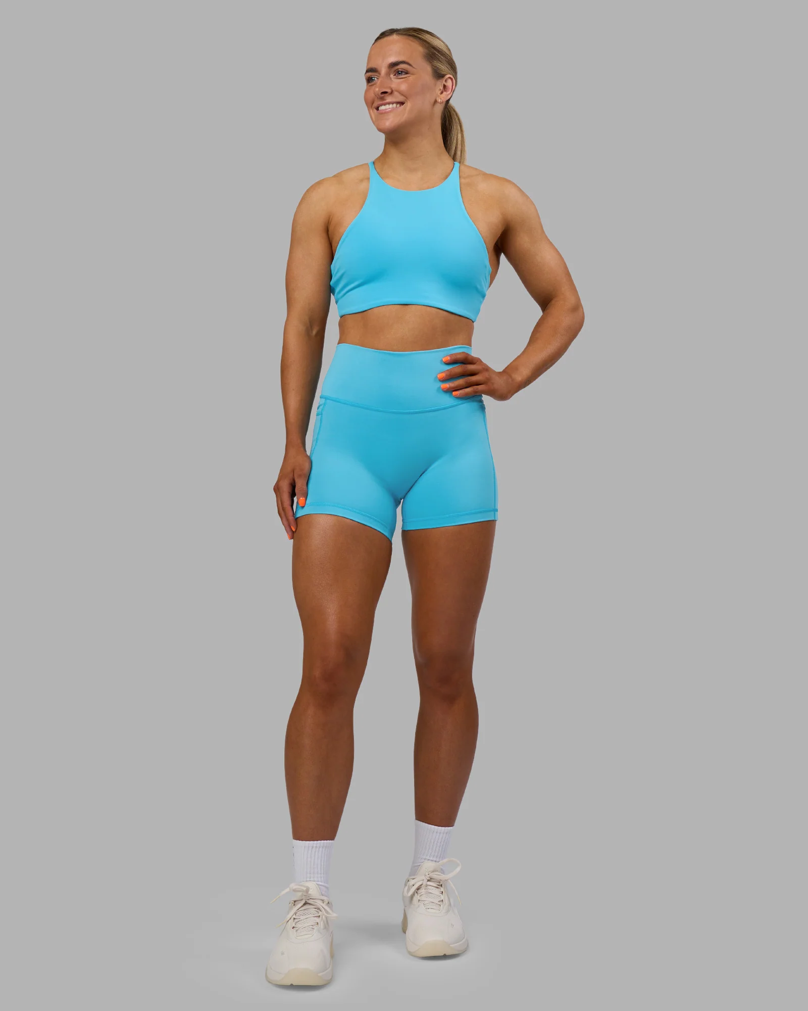 Fusion High-Rise 4" Short Pockets - Blue Atoll 5 Fusion High-Rise 4" Short Pockets - Blue Atoll