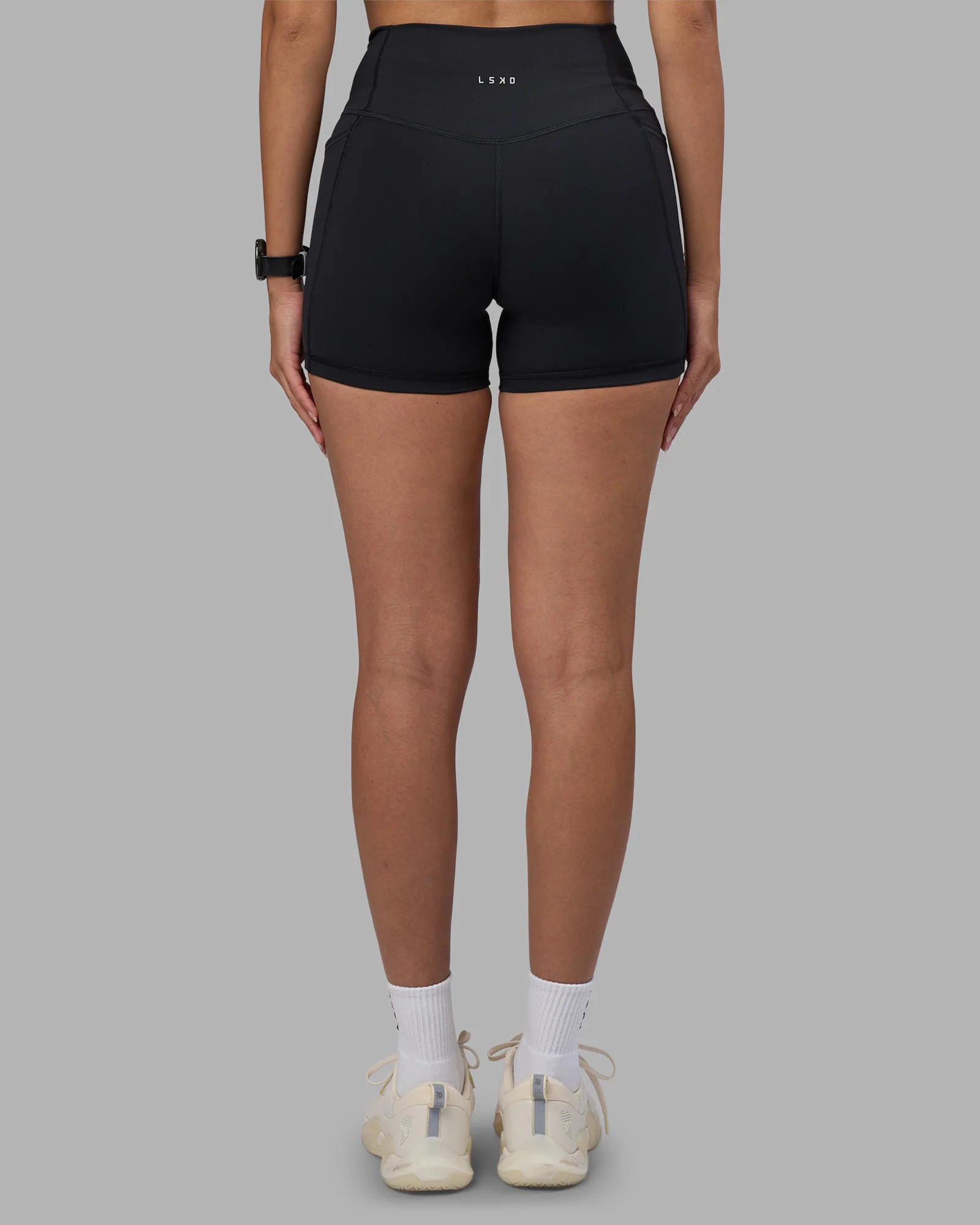 Fusion High-Rise 4" Short Pockets - Black 4 Fusion High-Rise 4" Short Pockets - Black