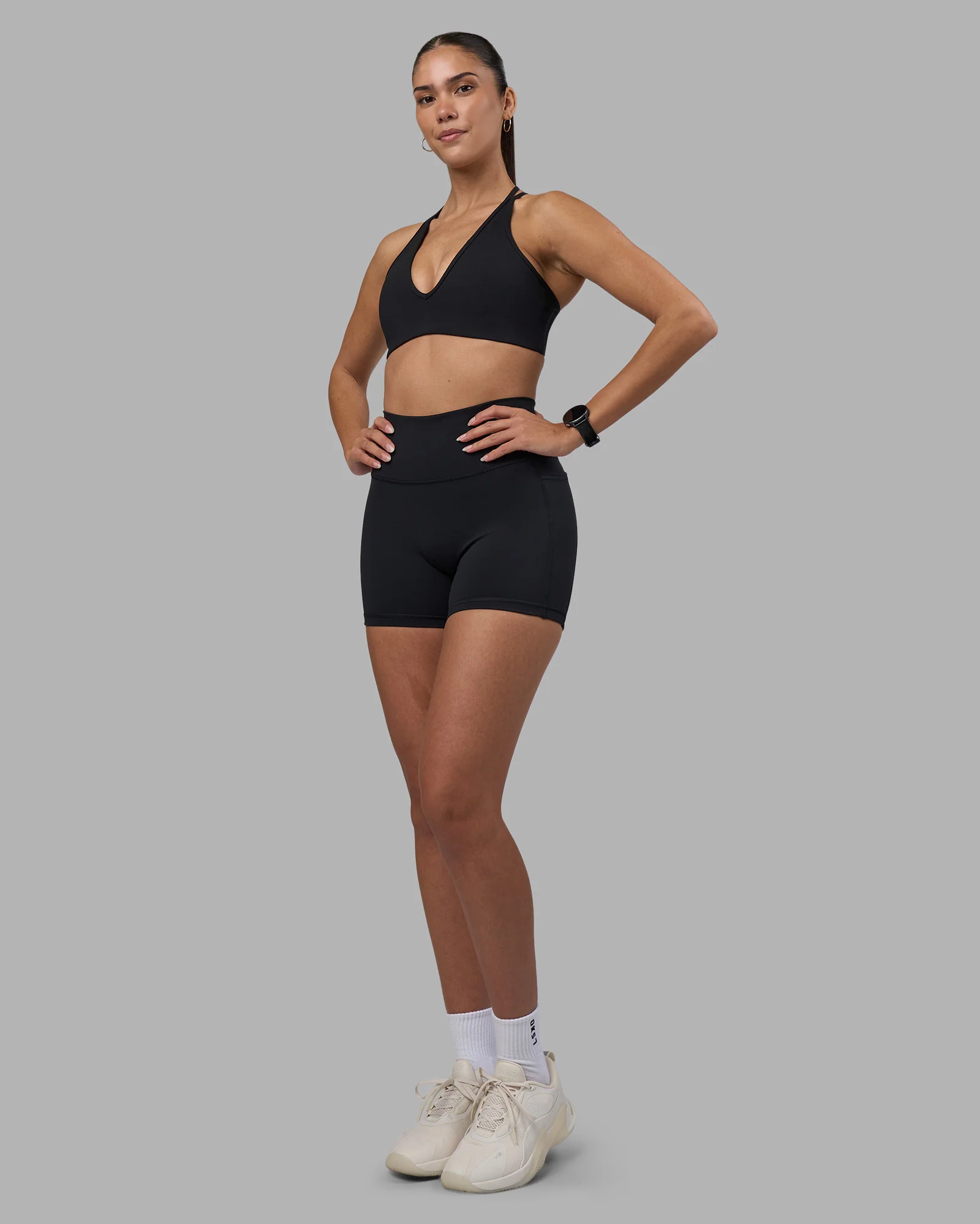 Fusion High-Rise 4" Short Pockets - Black 5 Fusion High-Rise 4" Short Pockets - Black