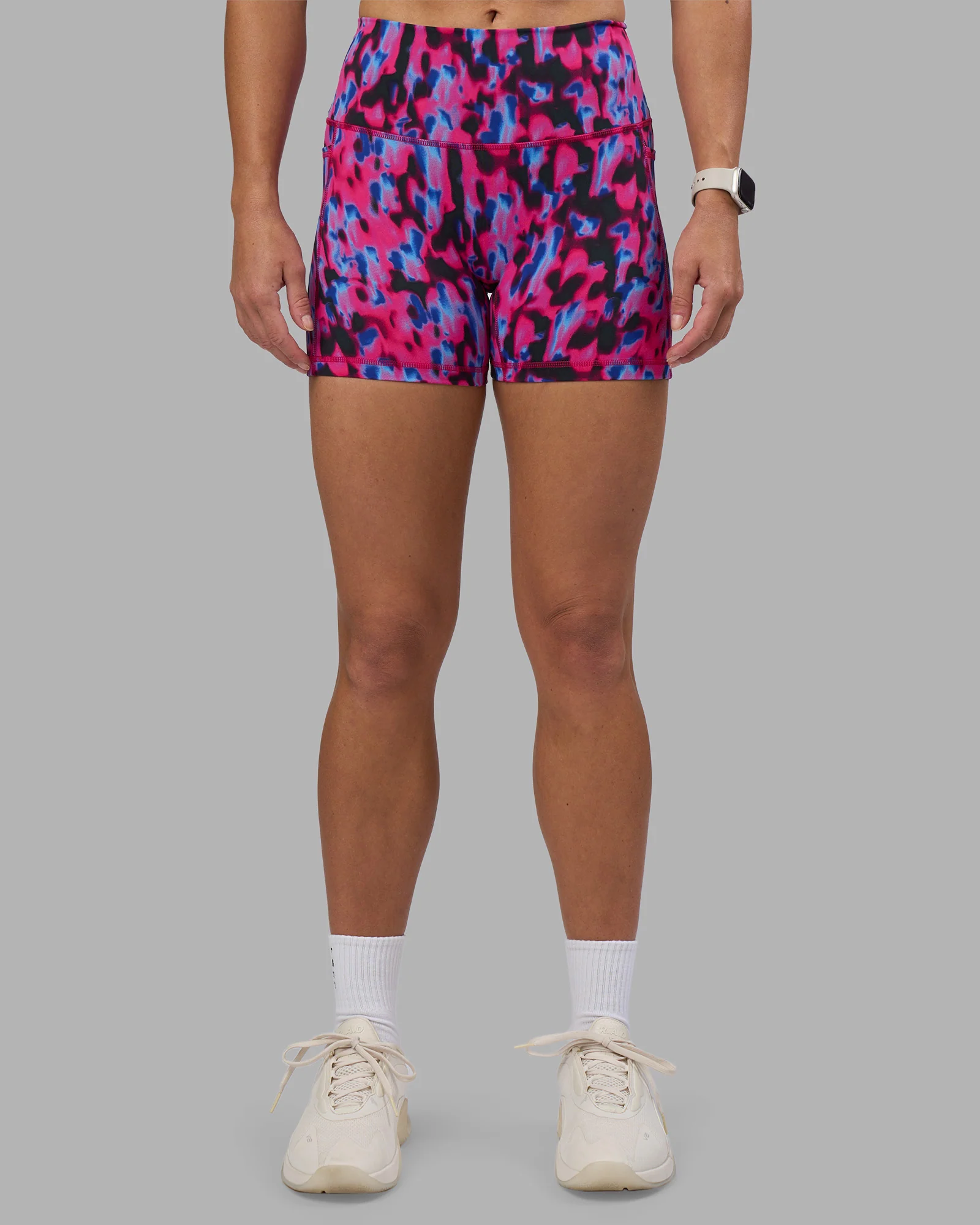 Fusion High-Rise 4" Short Pockets - Pink Luminous 4 Fusion High-Rise 4" Short Pockets - Pink Luminous