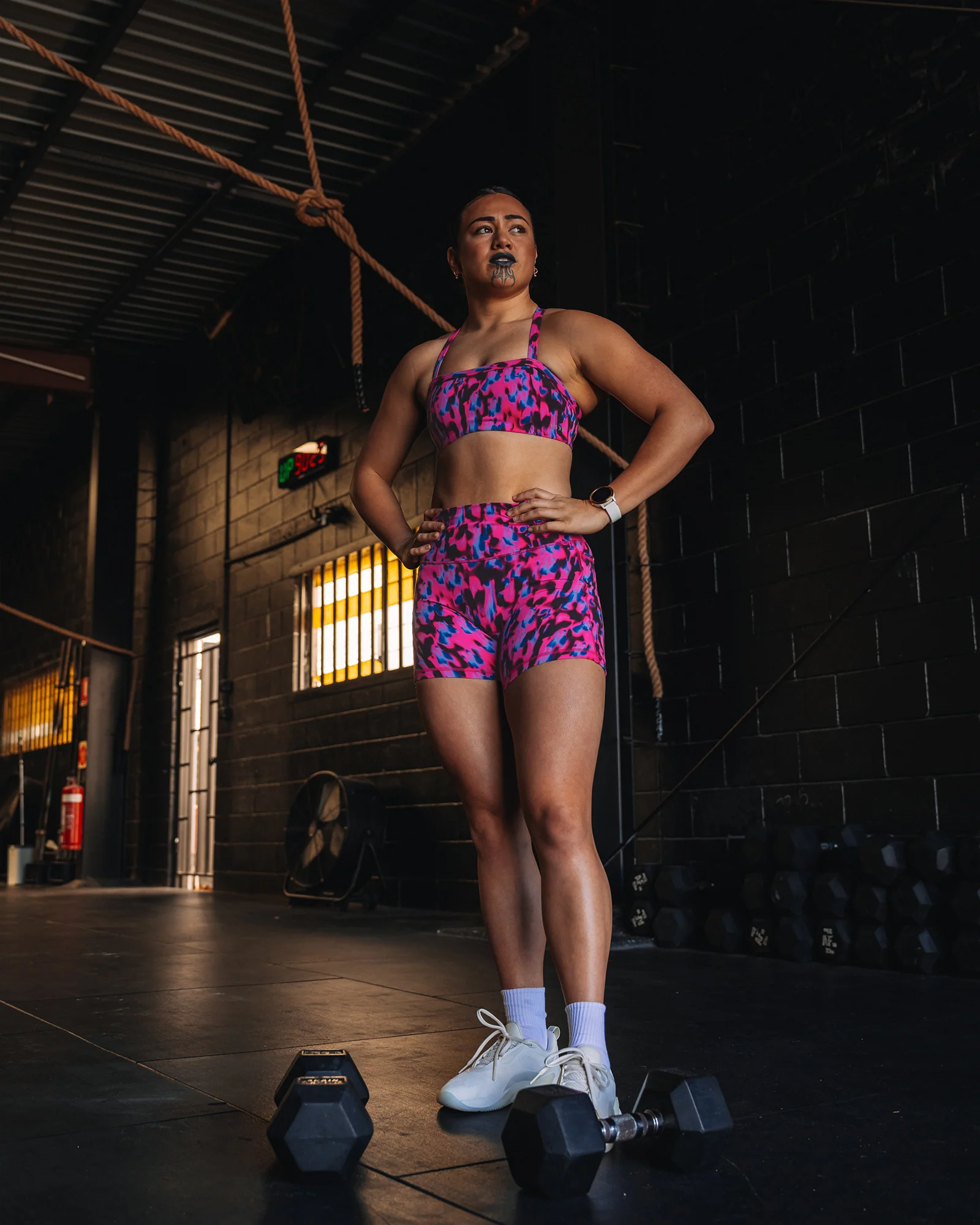 Fusion High-Rise 4" Short Pockets - Pink Luminous 8 Fusion High-Rise 4" Short Pockets - Pink Luminous