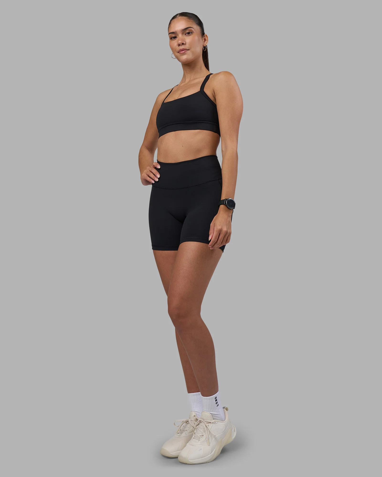 Fusion High-Rise 6" Short Pockets - Black