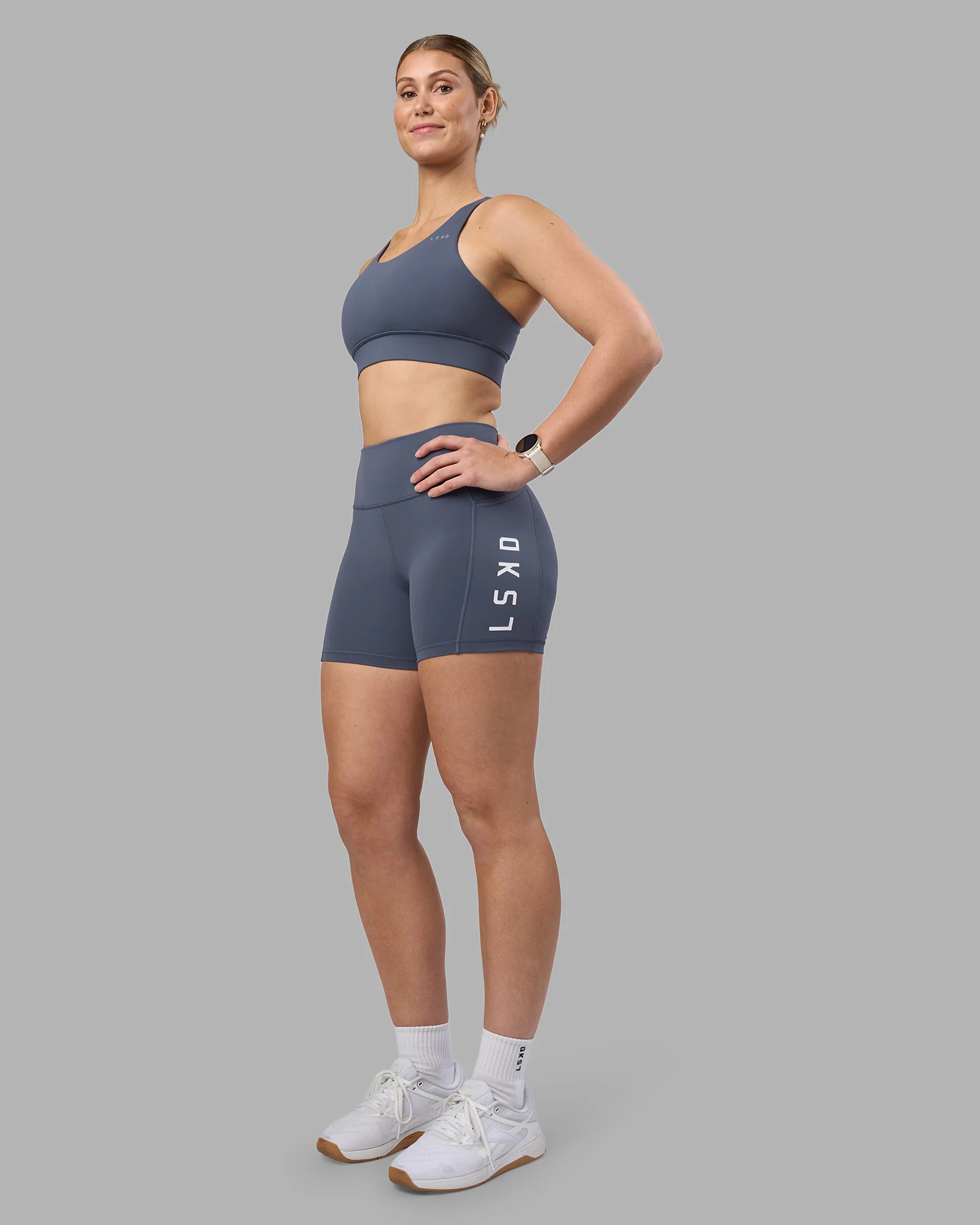 Rep Ultra High-Rise 4" Short Pockets - Night Shadow-White 2 Rep Ultra High-Rise 4" Short Pockets - Night Shadow-White