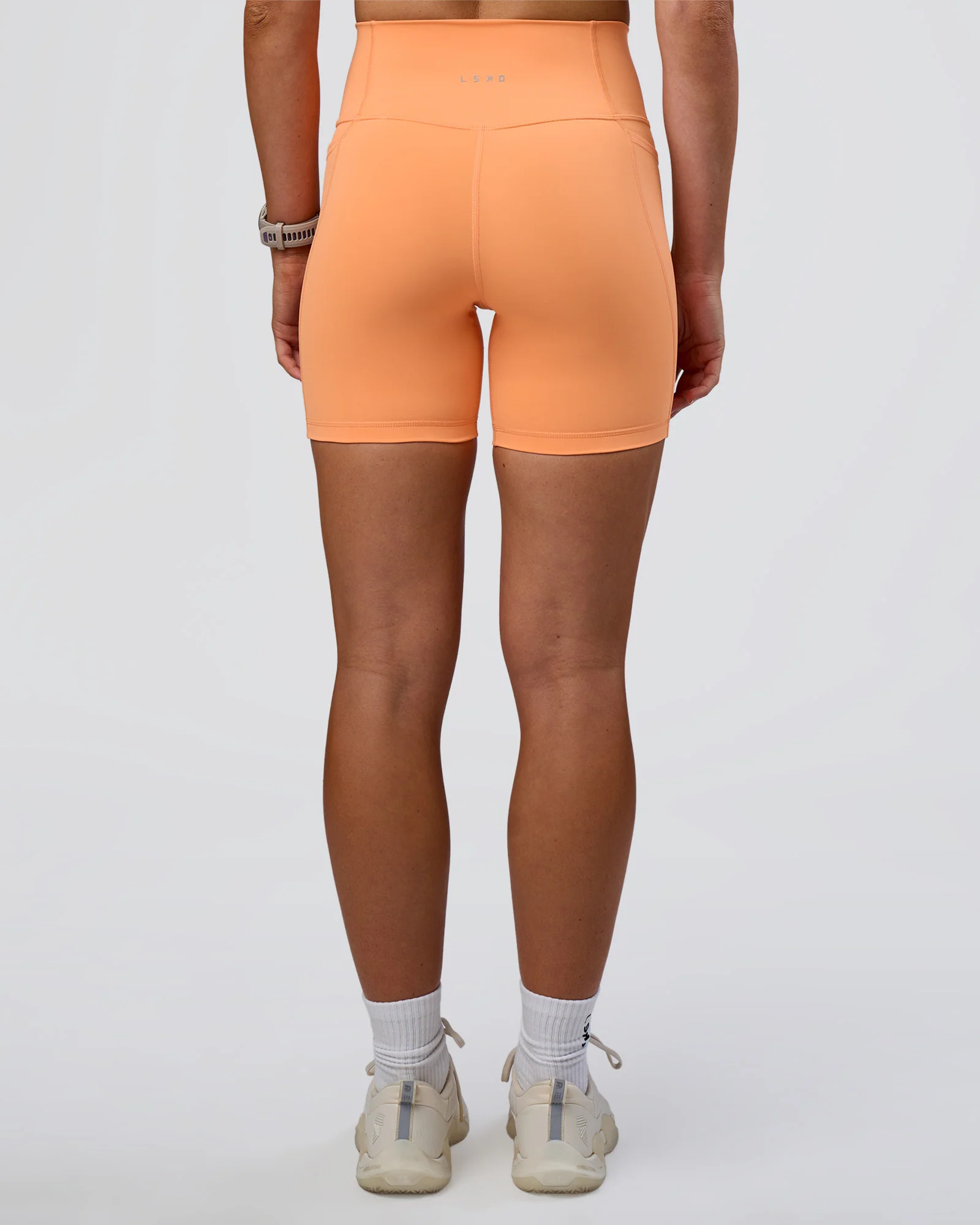 Fusion Ultra High-Rise 6" Short Pockets - Cantaloupe 4 Fusion Ultra High-Rise 6" Short Pockets - Cantaloupe