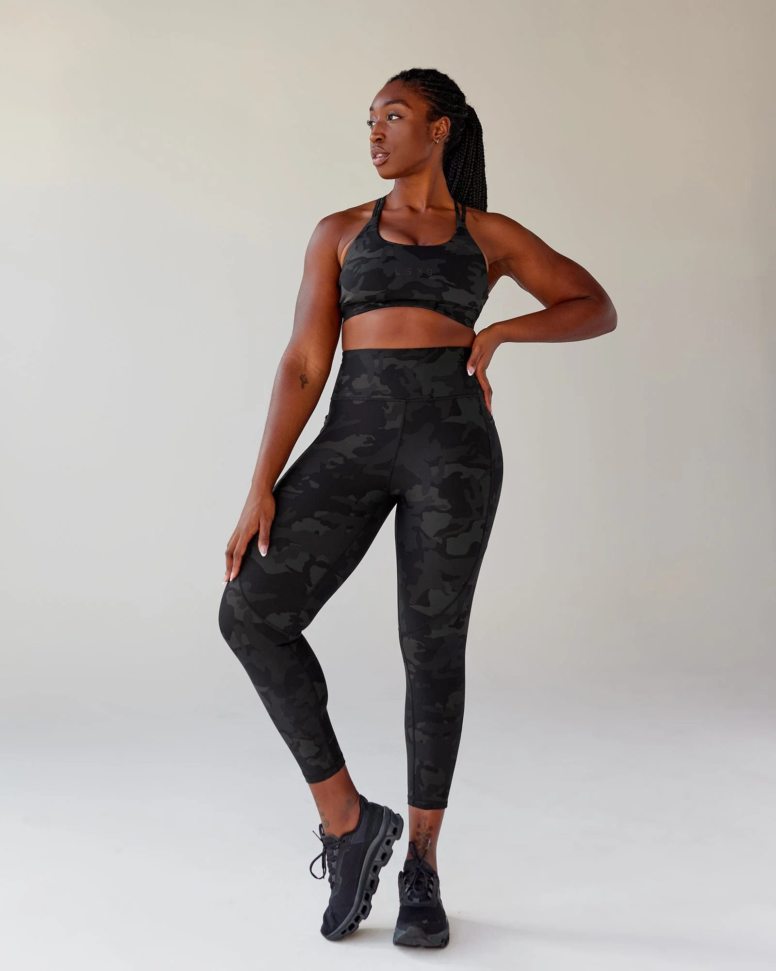 Rep Ultra High-Rise 7/8 Legging Pockets - Black-Camo