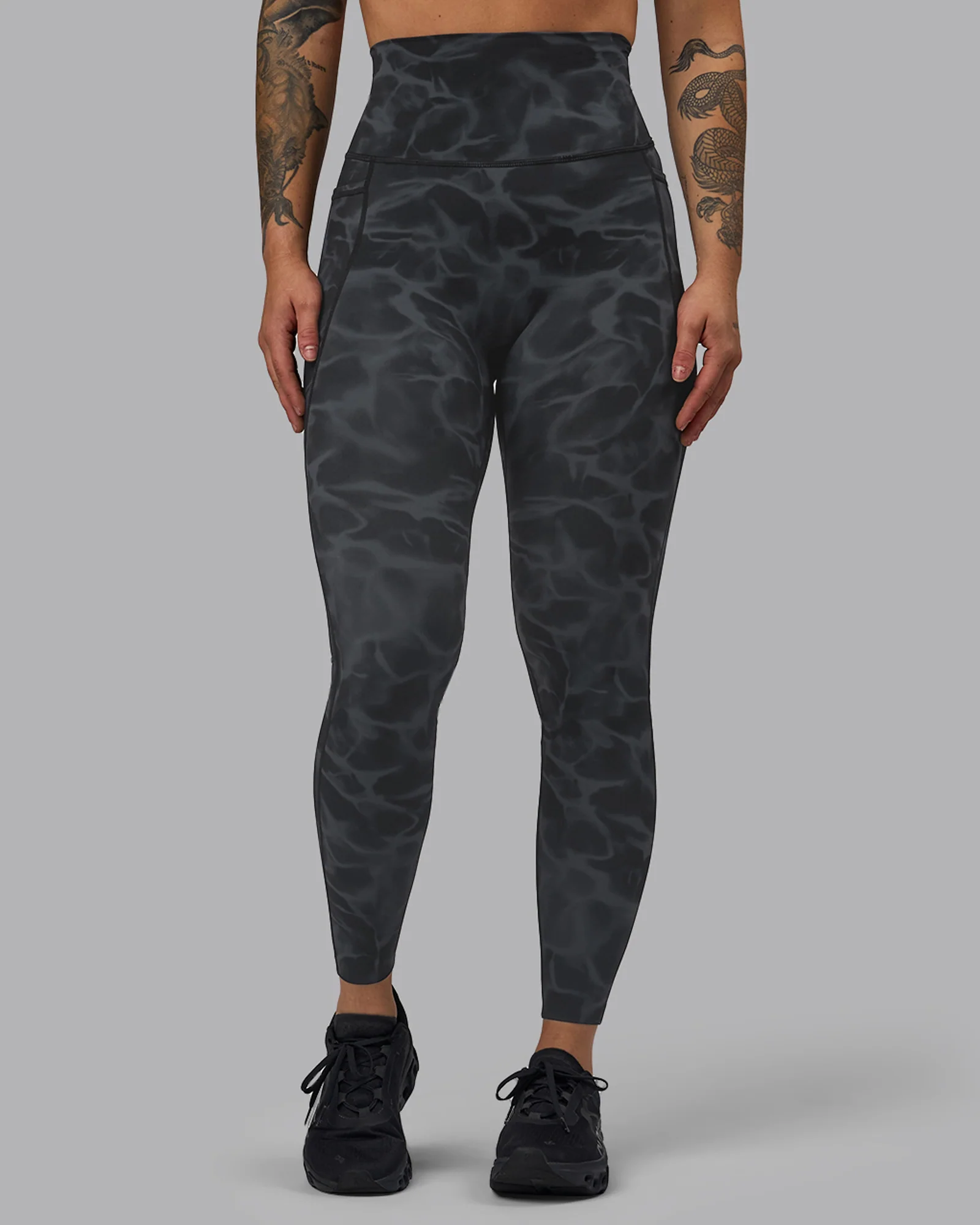 Elixir Ultra High-Rise Full Length Legging Pockets - Tranquil-Black 1 Elixir Ultra High-Rise Full Length Legging Pockets - Tranquil-Black