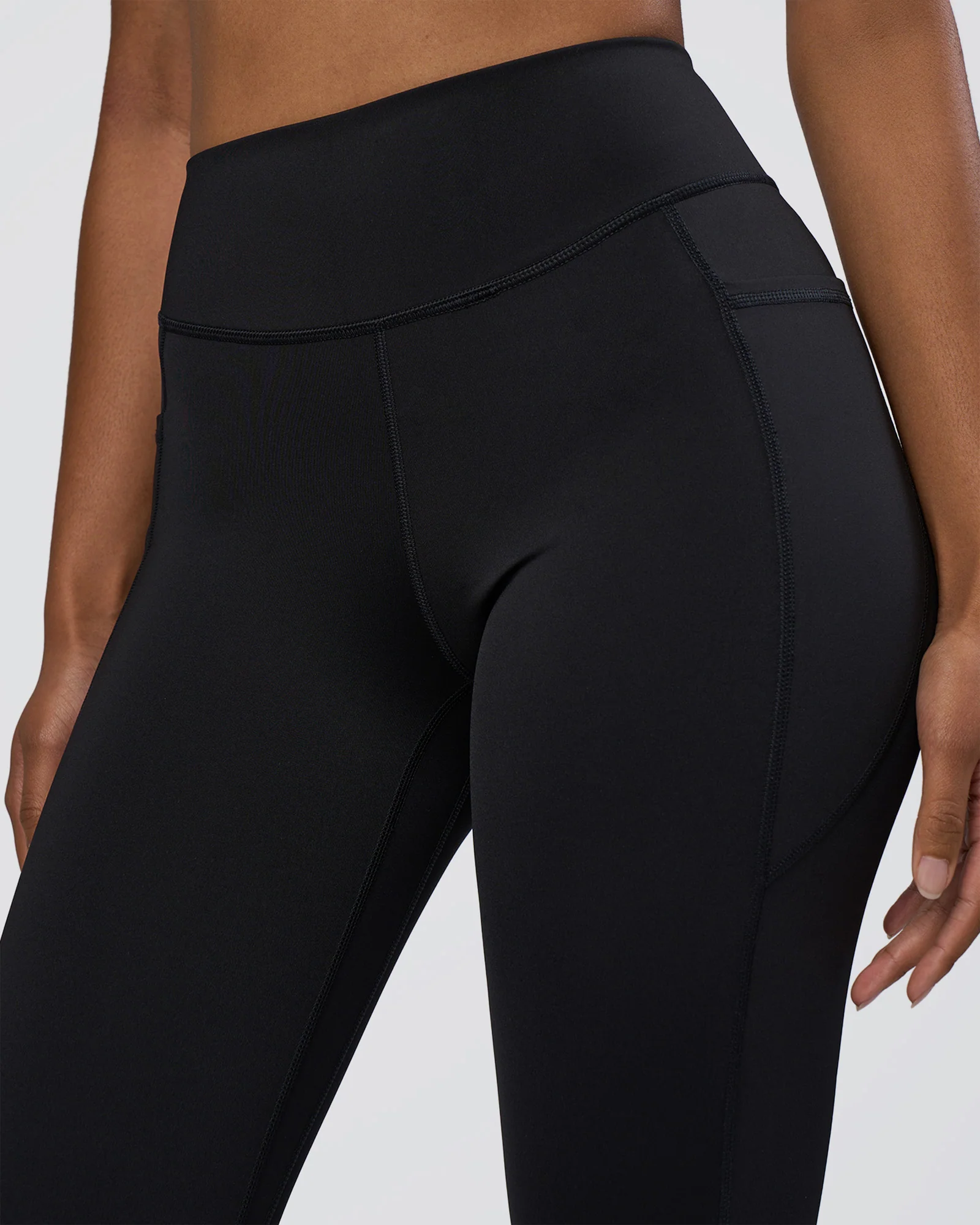 Elite High-Rise 7/8 Legging Pockets - Black