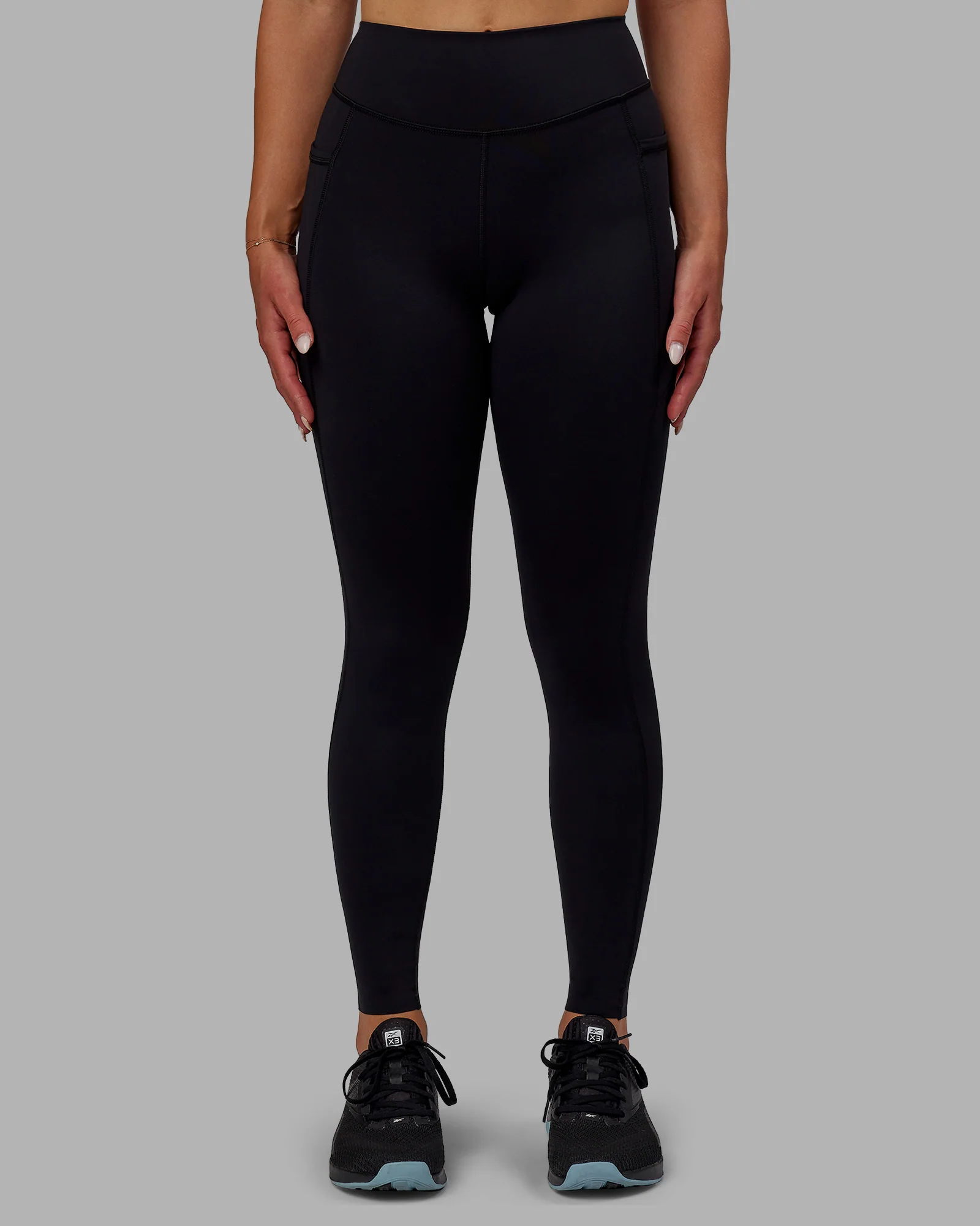Elite High-Rise Full Length Legging Pockets - Black