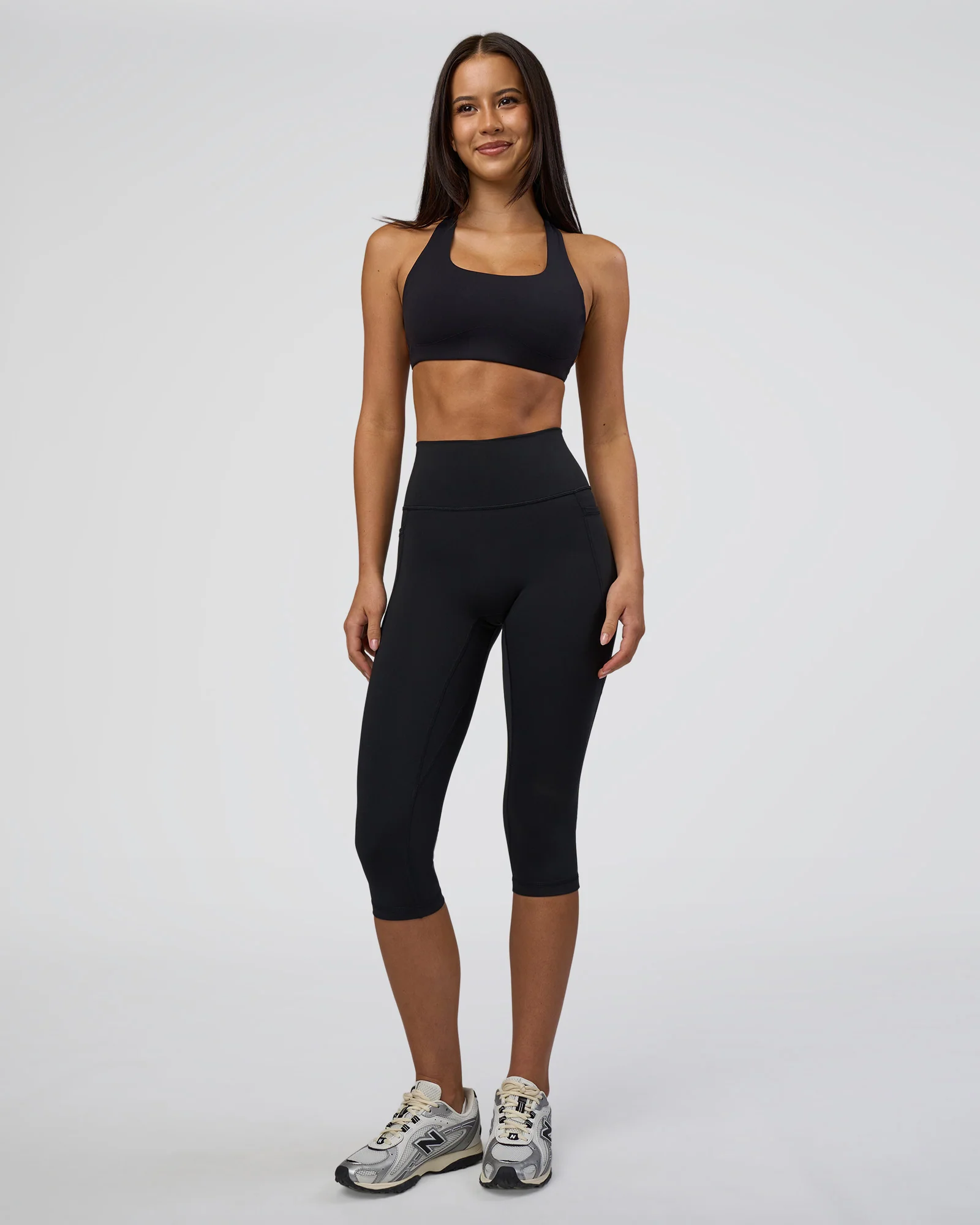 Fusion Ultra High-Rise 3/4 Legging Pockets - Black