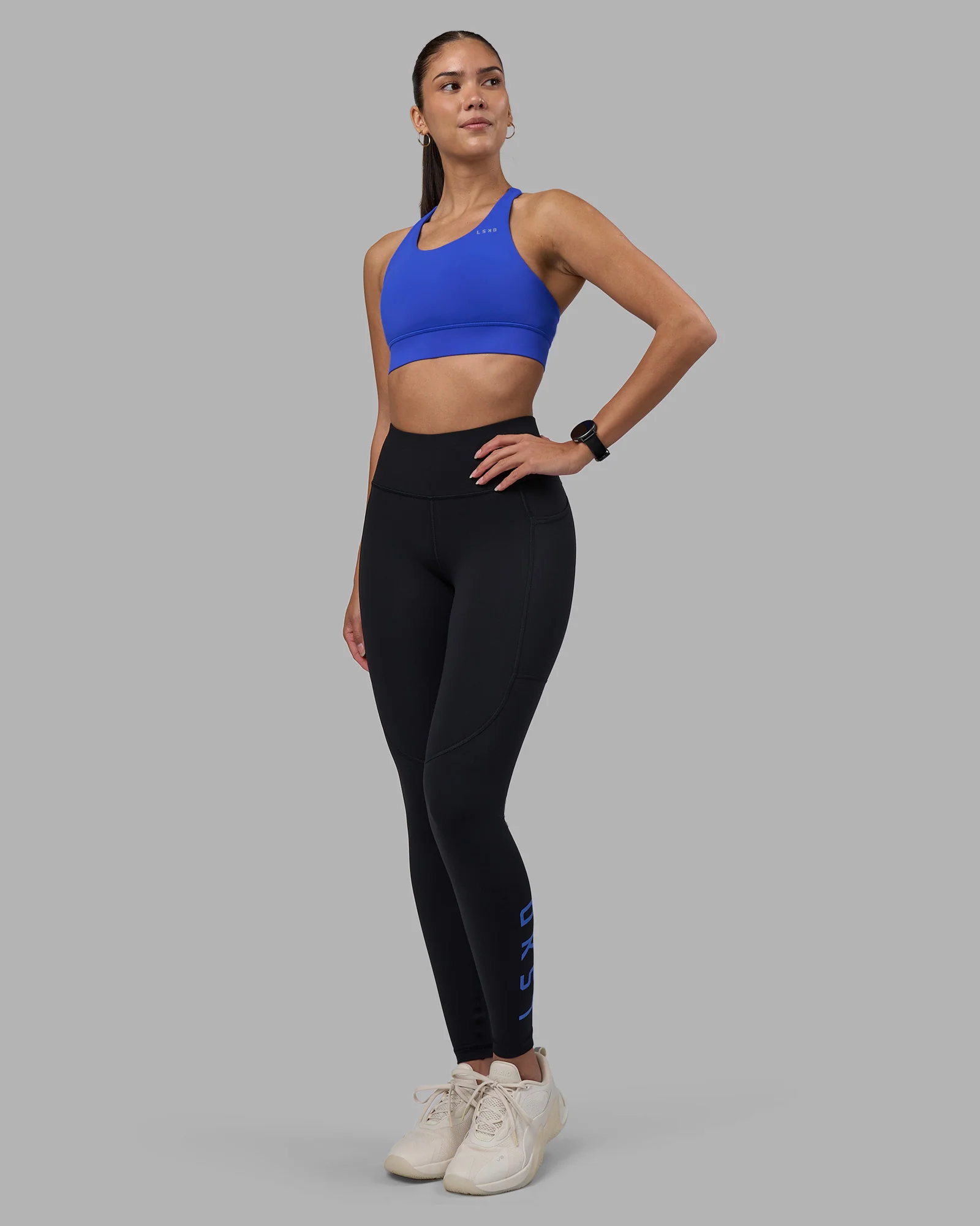 Rep Ultra High-Rise Full Length Legging Pockets - Black-Power Cobalt 1 Rep Ultra High-Rise Full Length Legging Pockets - Black-Power Cobalt