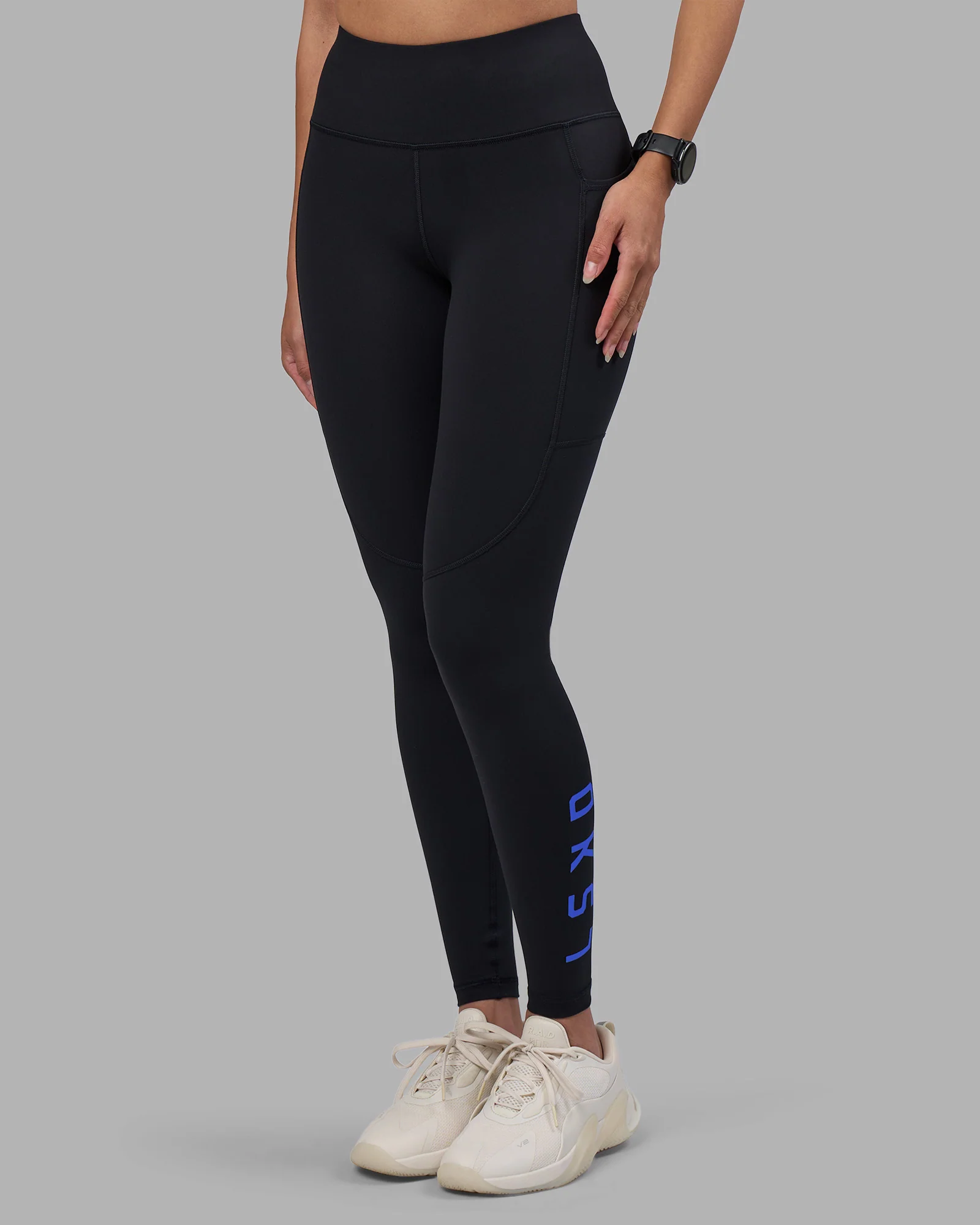 Rep Ultra High-Rise Full Length Legging Pockets - Black-Power Cobalt 7 Rep Ultra High-Rise Full Length Legging Pockets - Black-Power Cobalt