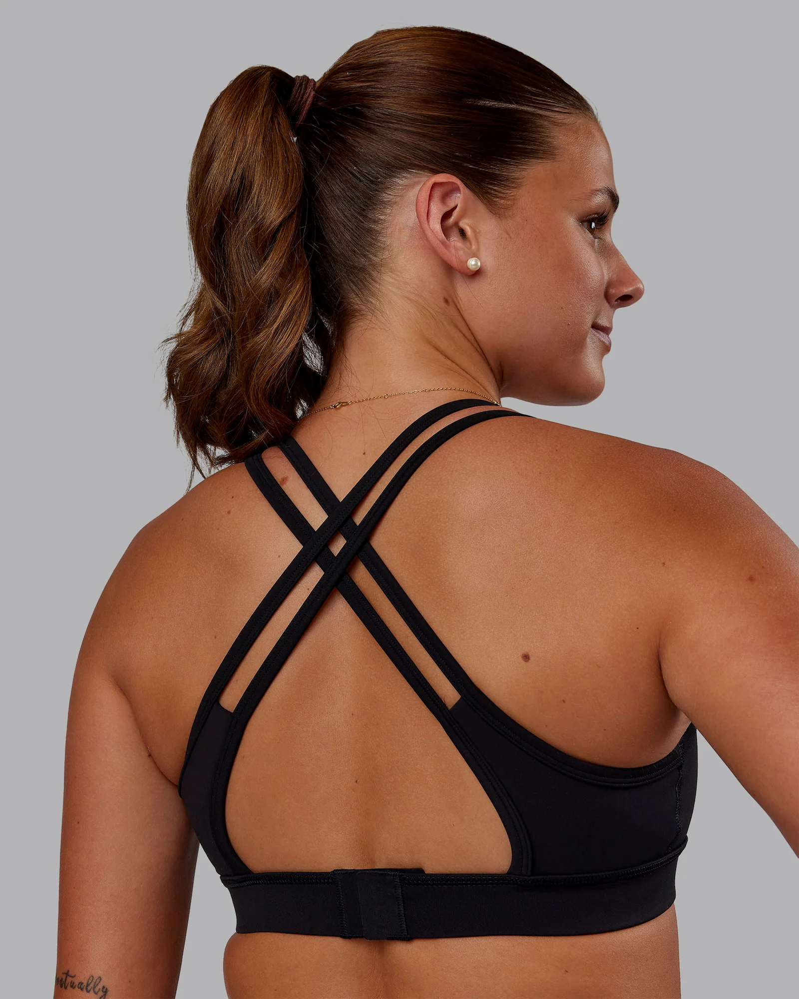 Genesis Layered Sports Bra - Black