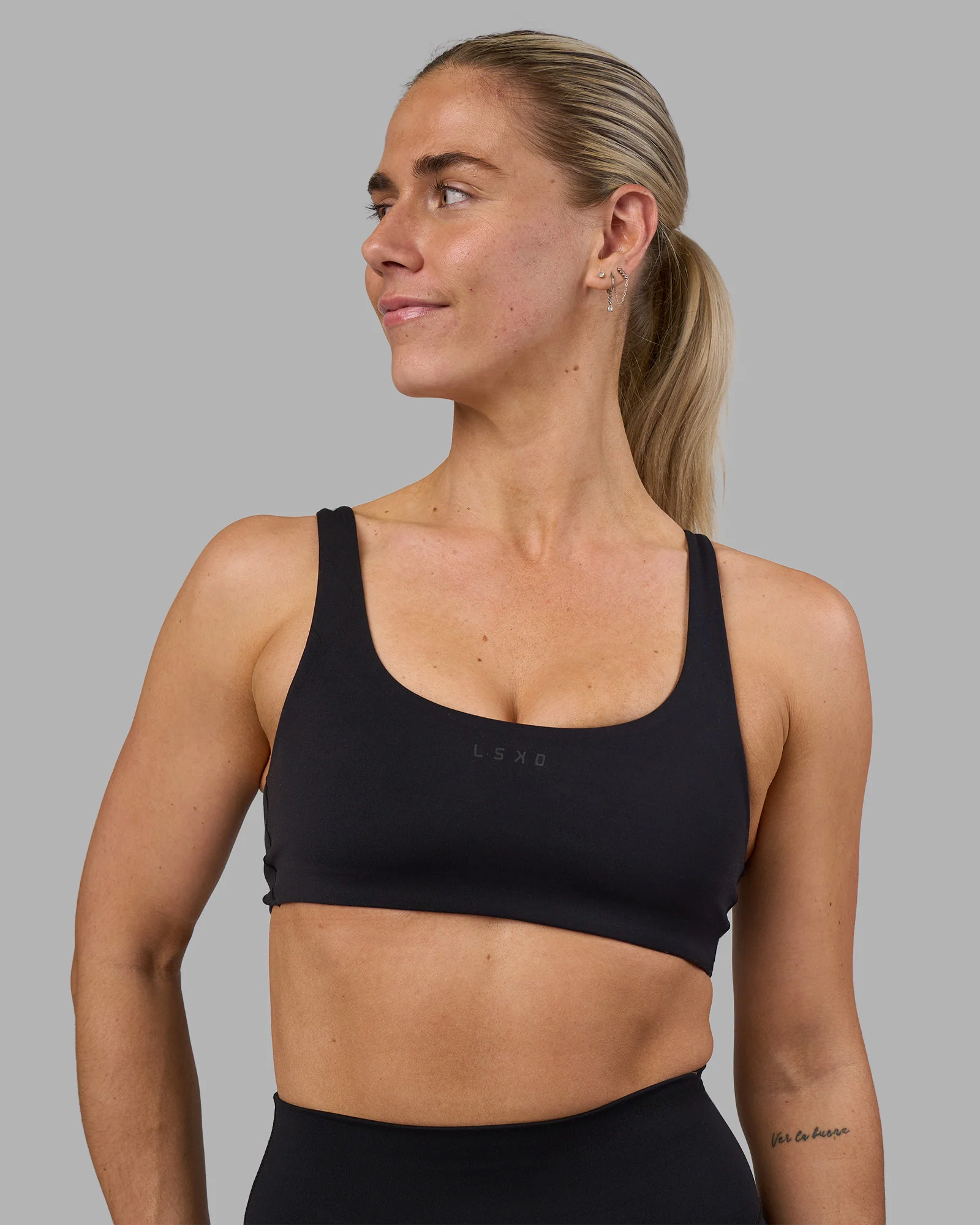 Impulse Reversible Sports Bra - Black