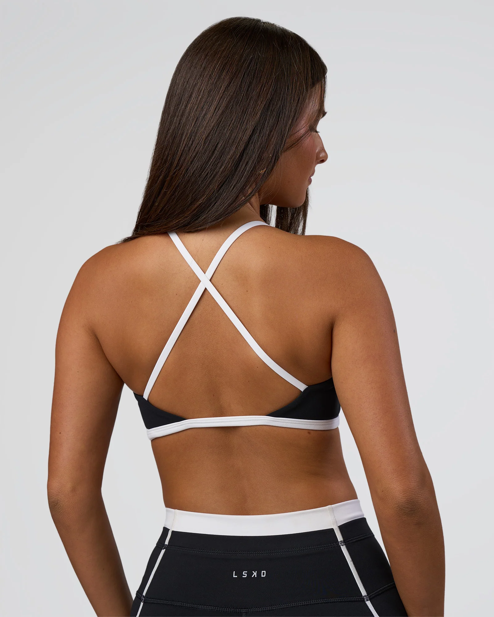 Liberate Sports Bra - Black-White 4 Liberate Sports Bra - Black-White
