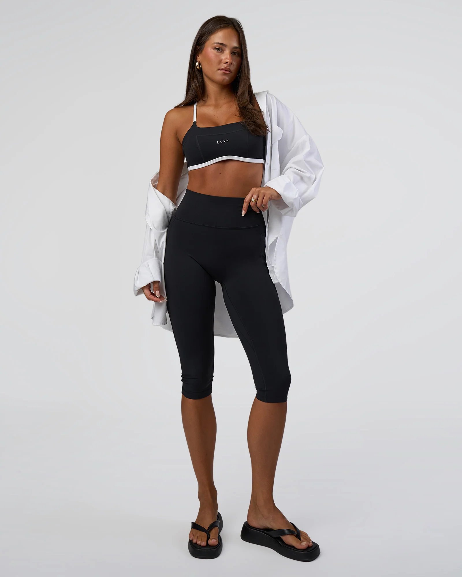 Liberate Sports Bra - Black-White 5 Liberate Sports Bra - Black-White