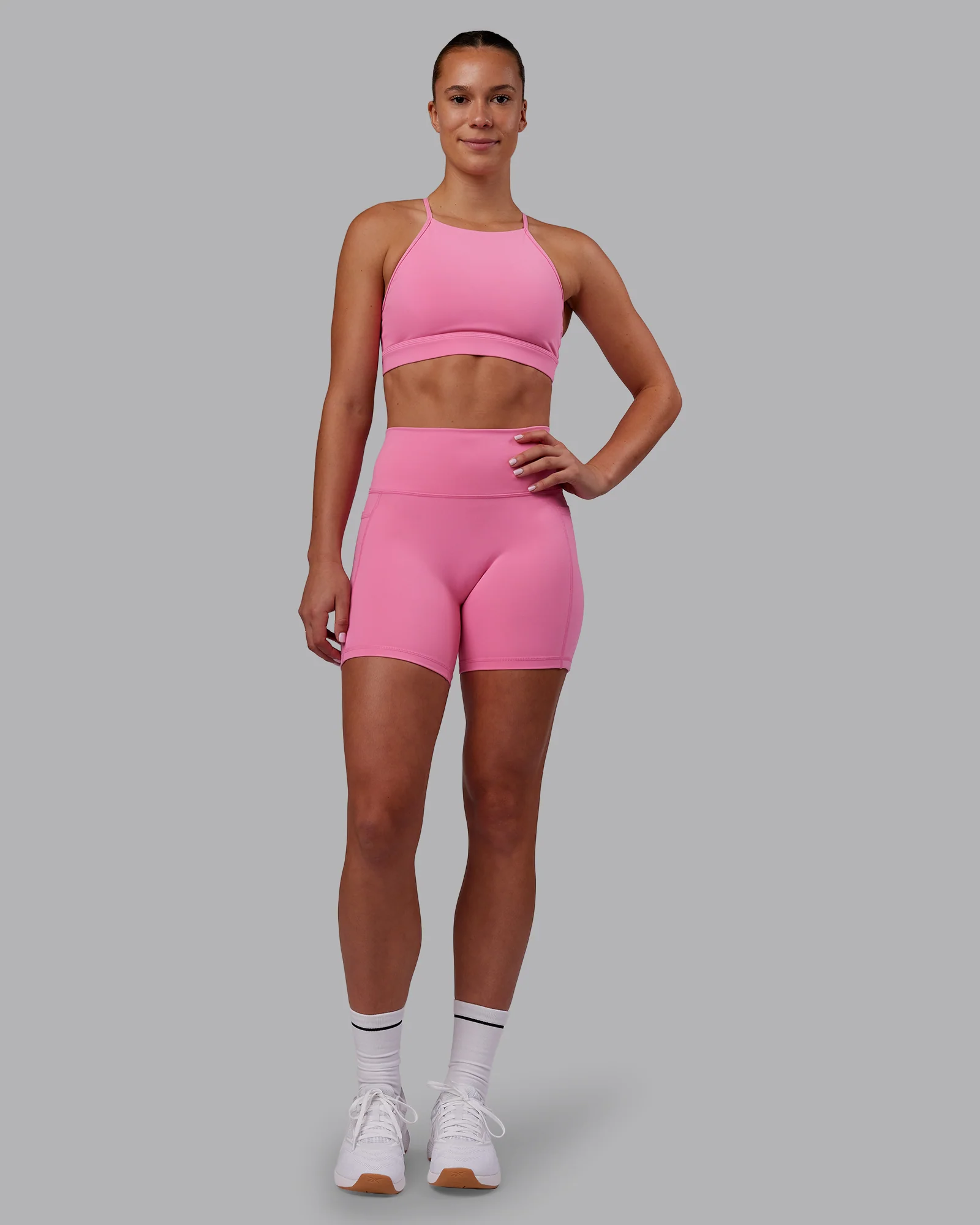 Lift High Neck Sports Bra - Candy Pink 6 Lift High Neck Sports Bra - Candy Pink