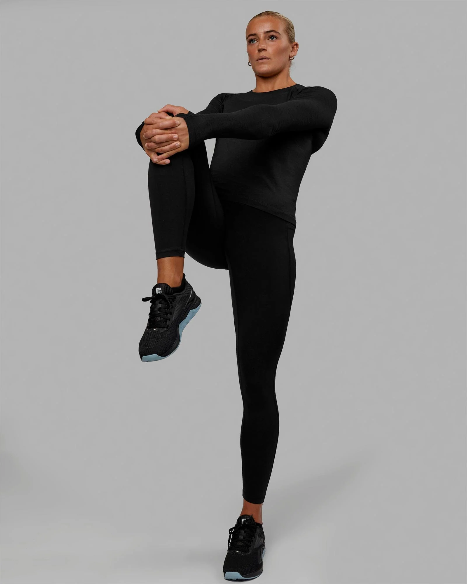 AeroFLX+ Seamless Long Sleeve Tee - Black Marl