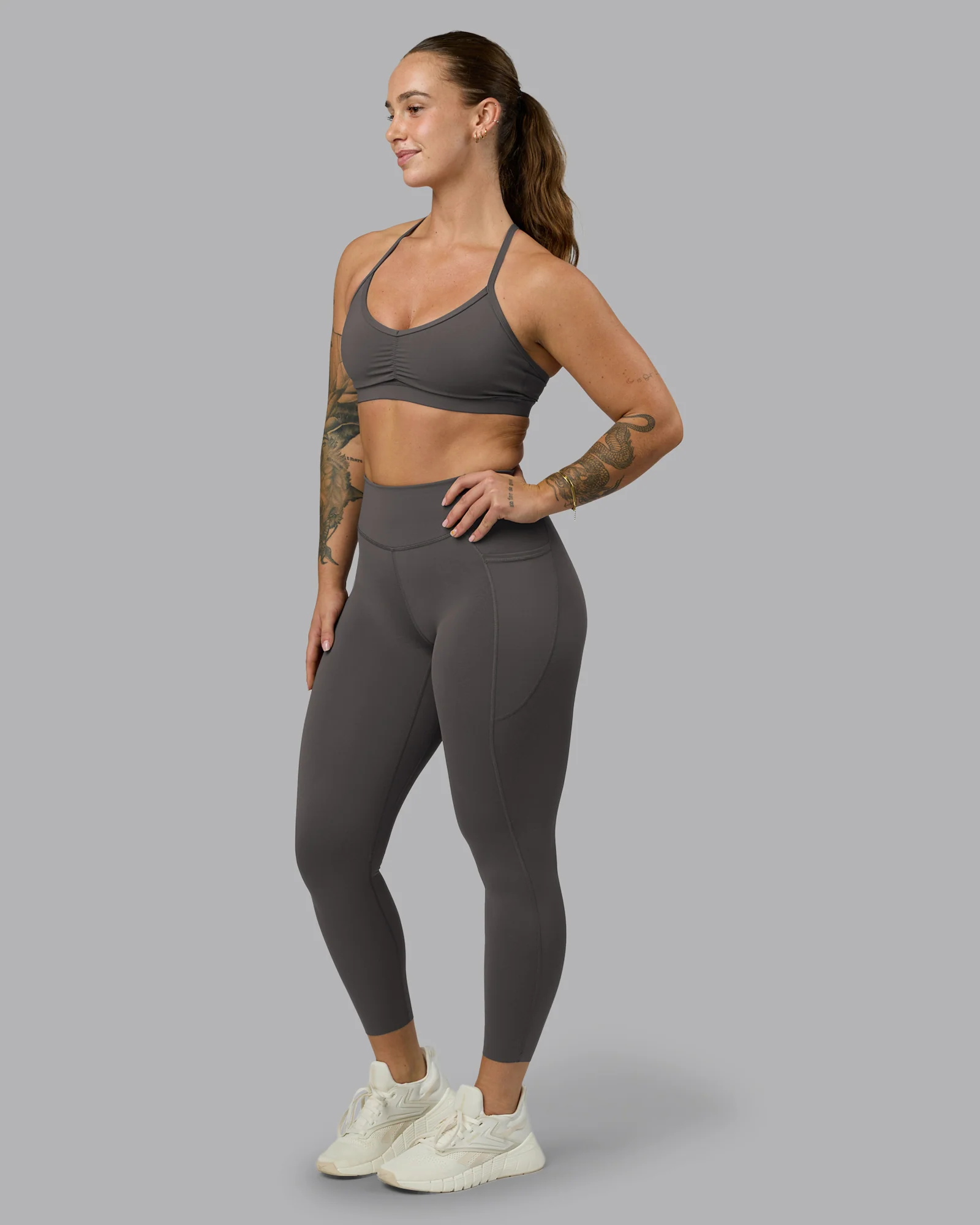 Elite High-Rise 7/8 Legging Pockets - Dark Storm