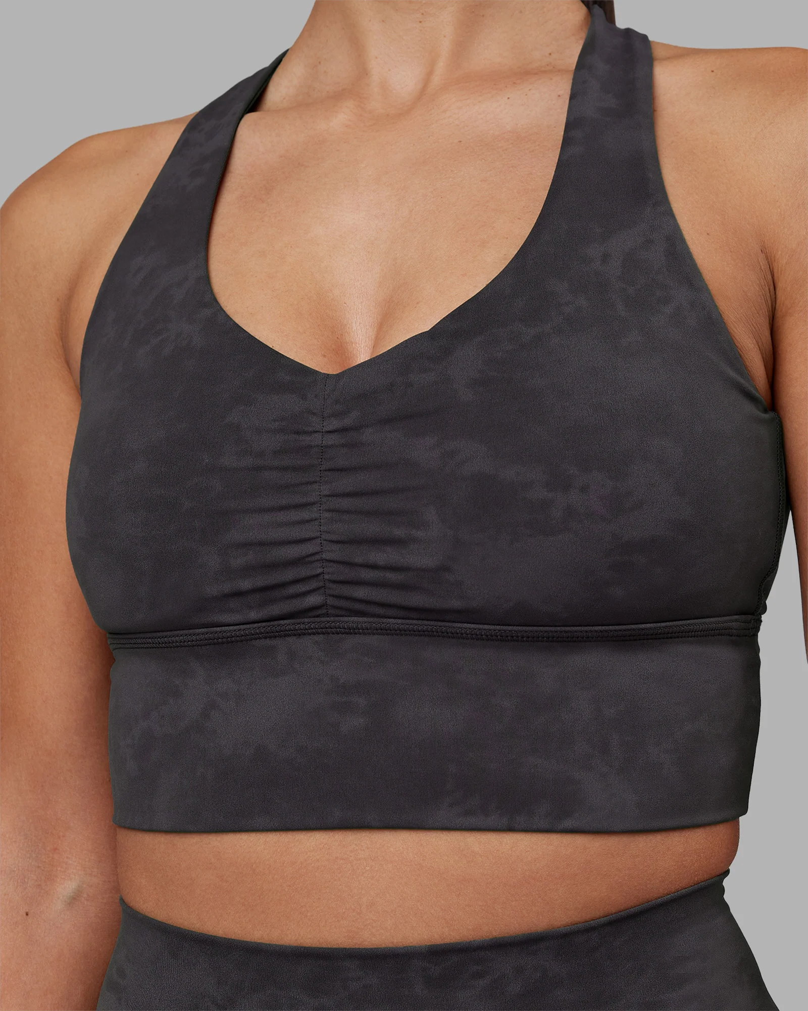 Evoke Longline Sports Bra - Dark Storm Wash